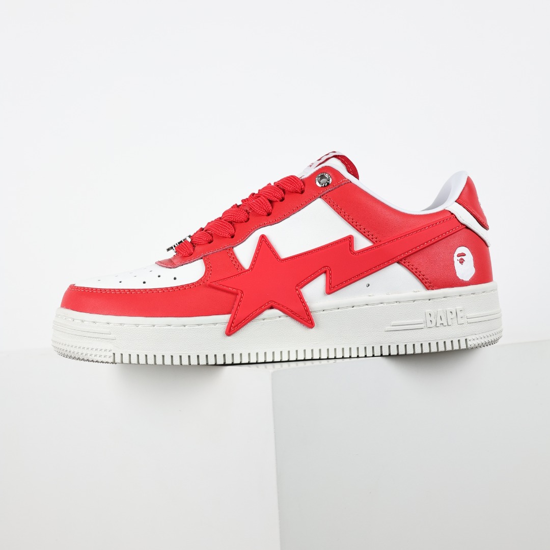 Bape STA Low-Top Sneakers Red