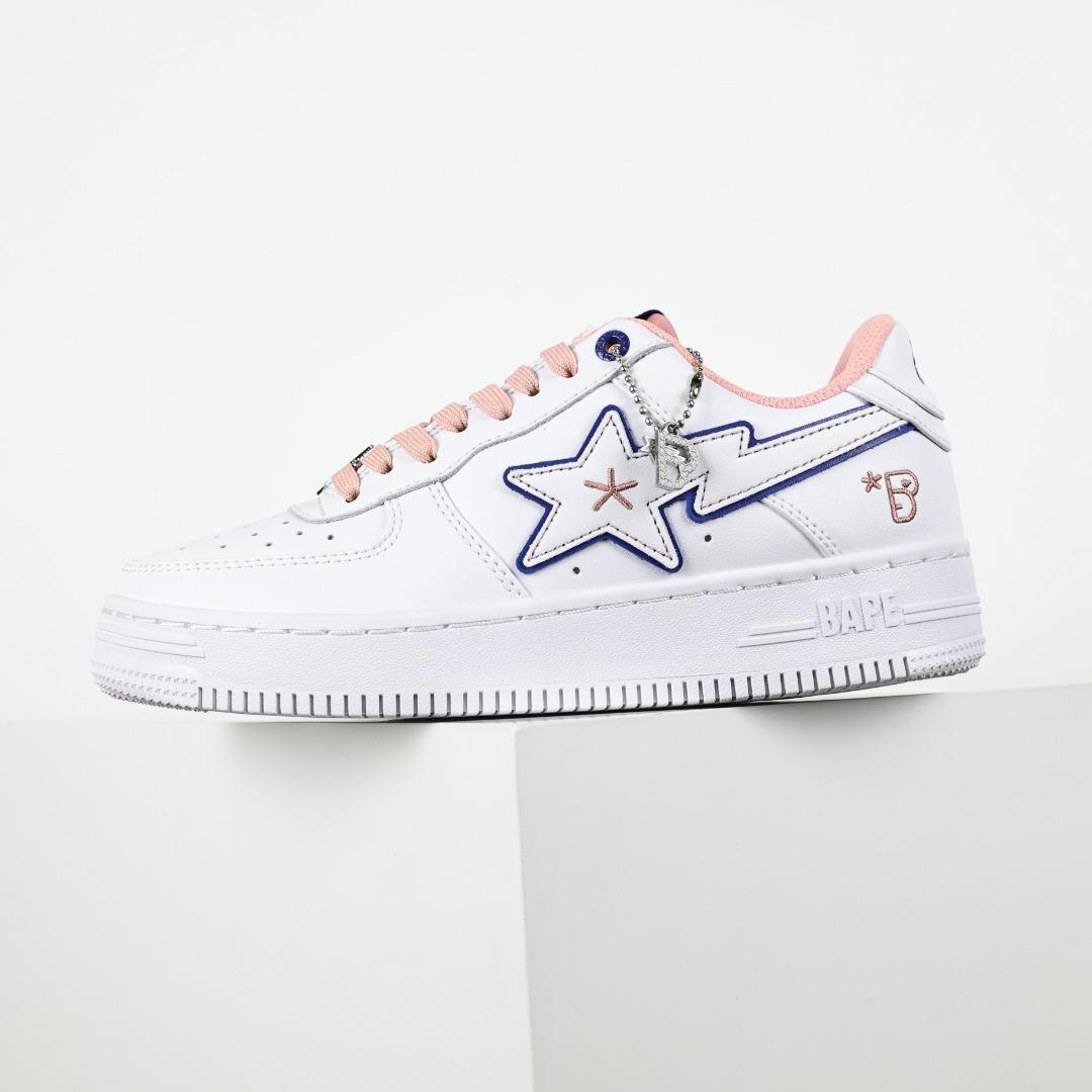 Bape Sta Low-Top Sneakers White Pink