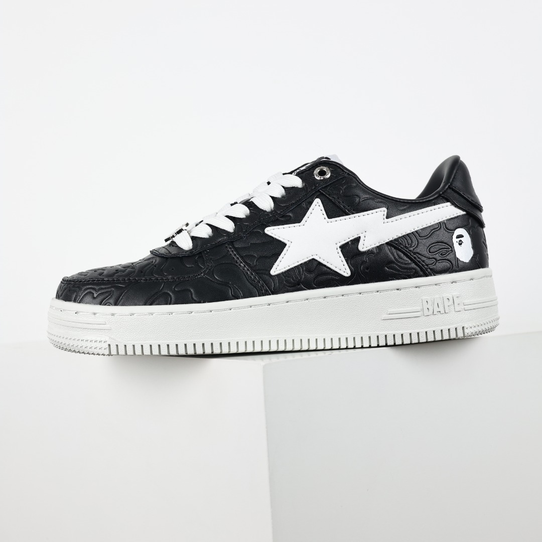 Bape Sta Embossed Sneaker Black
