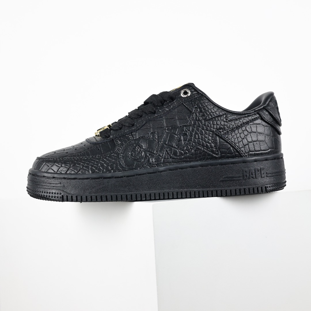 Bape BAPE STA Croc Low Sneakers Black