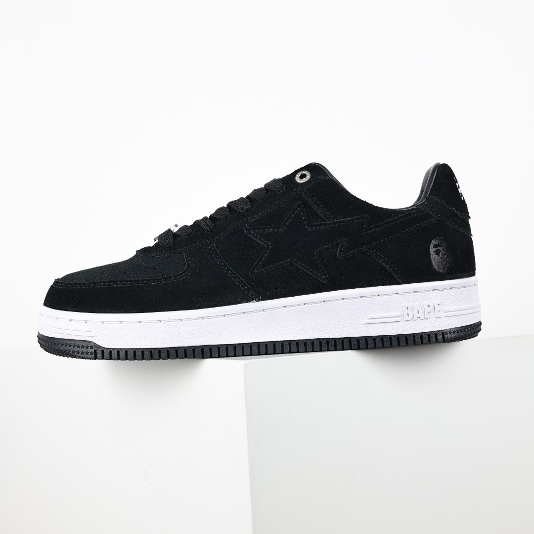 Bape STA Low-Top Sneakers Black/White
