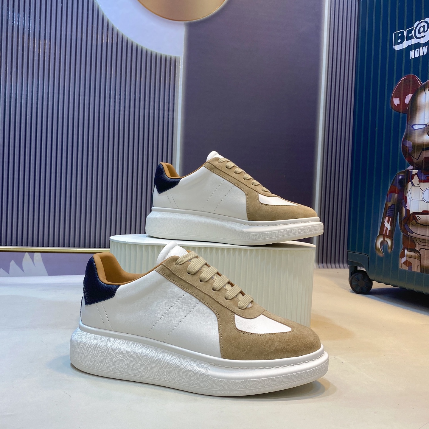 McQueen Oversized Sneaker Tan