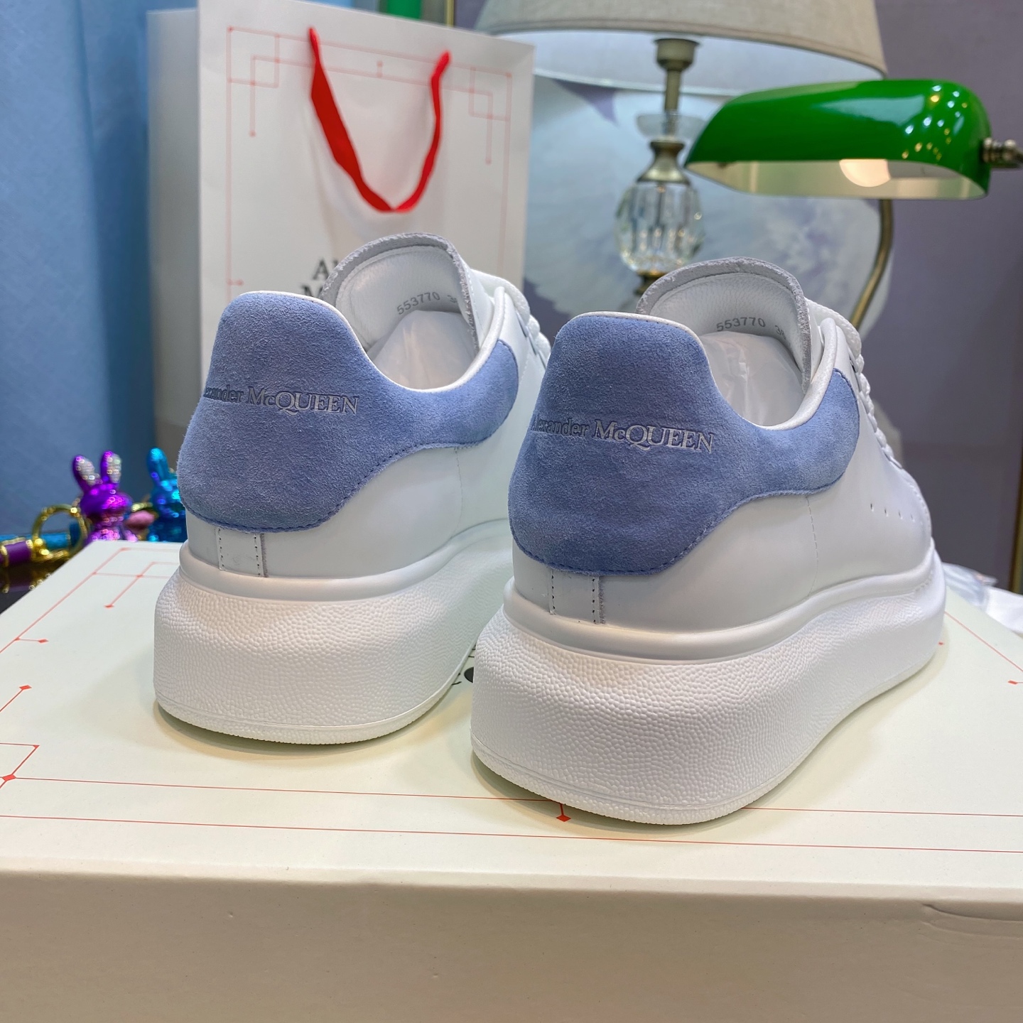 McQueen Sneaker White Blue