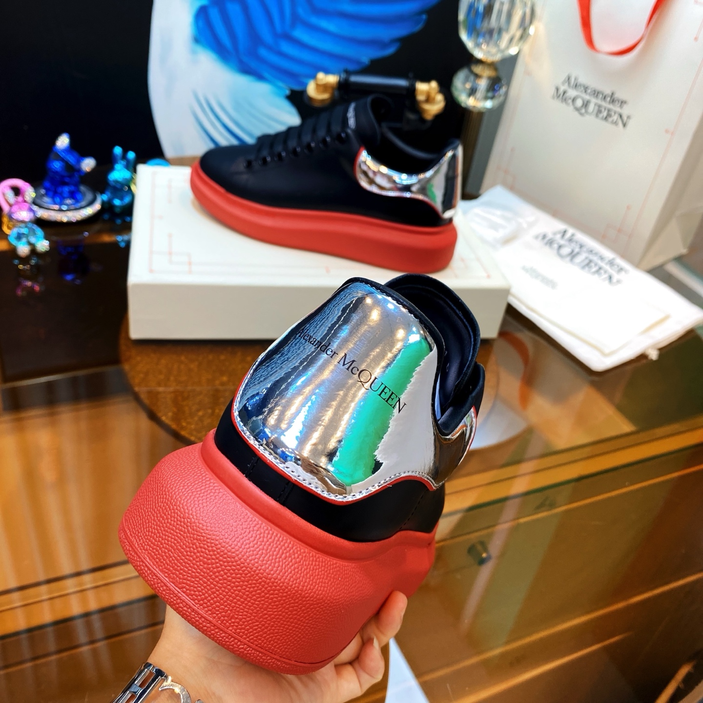 McQueen Sneaker Black Red