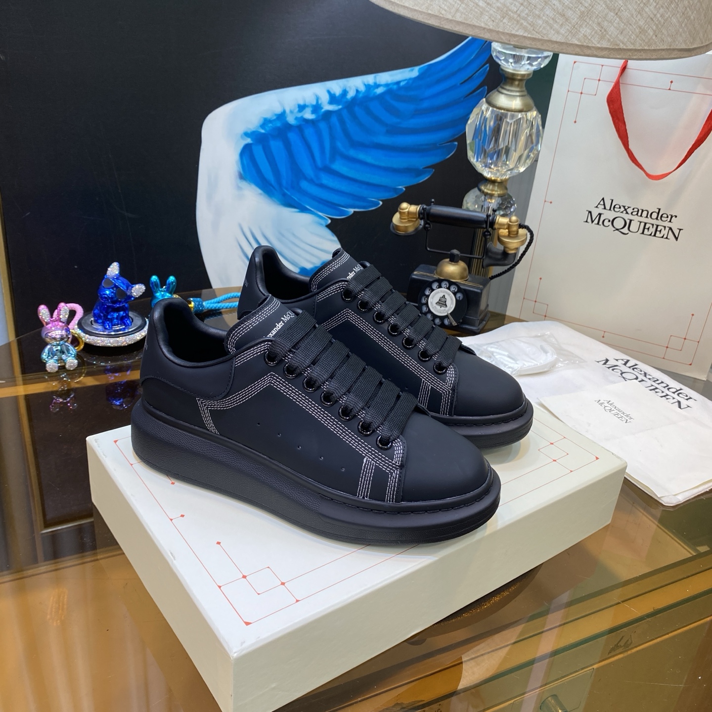 McQueen Oversized Sneaker Black