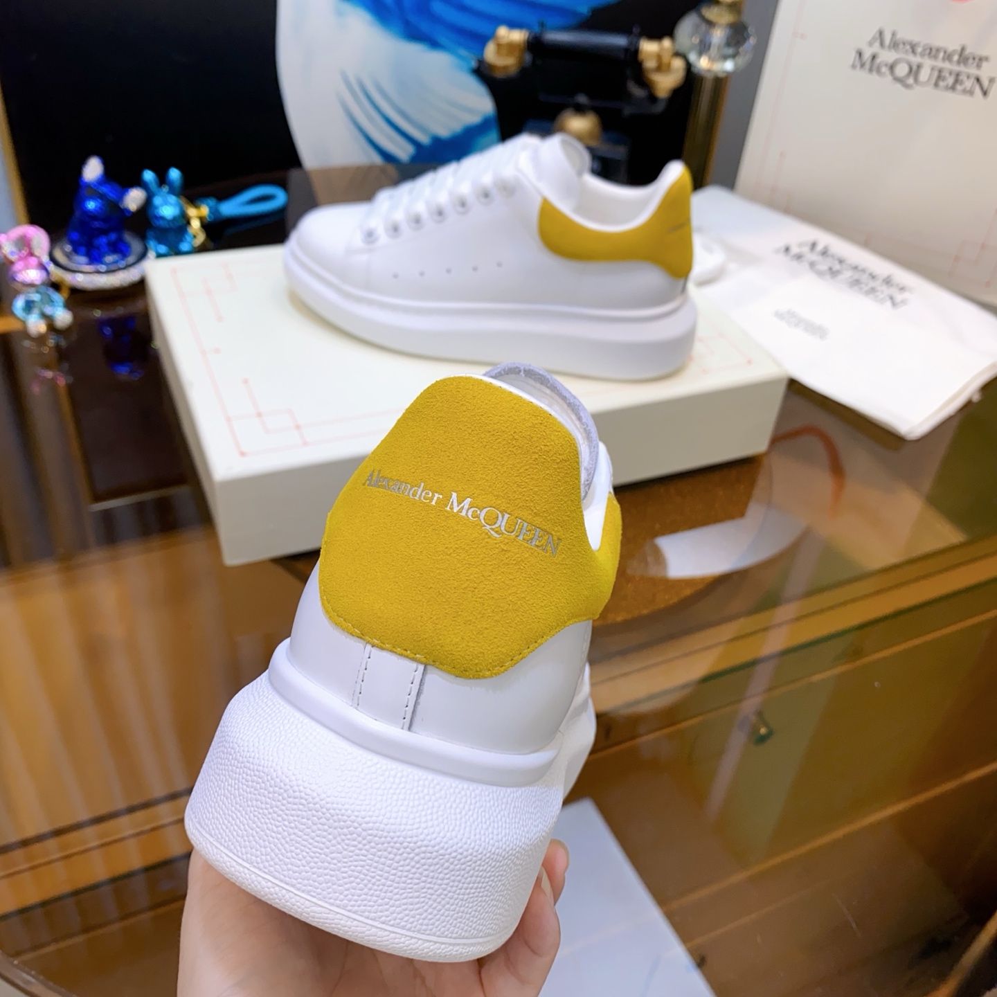 McQueen Oversole White Yellow