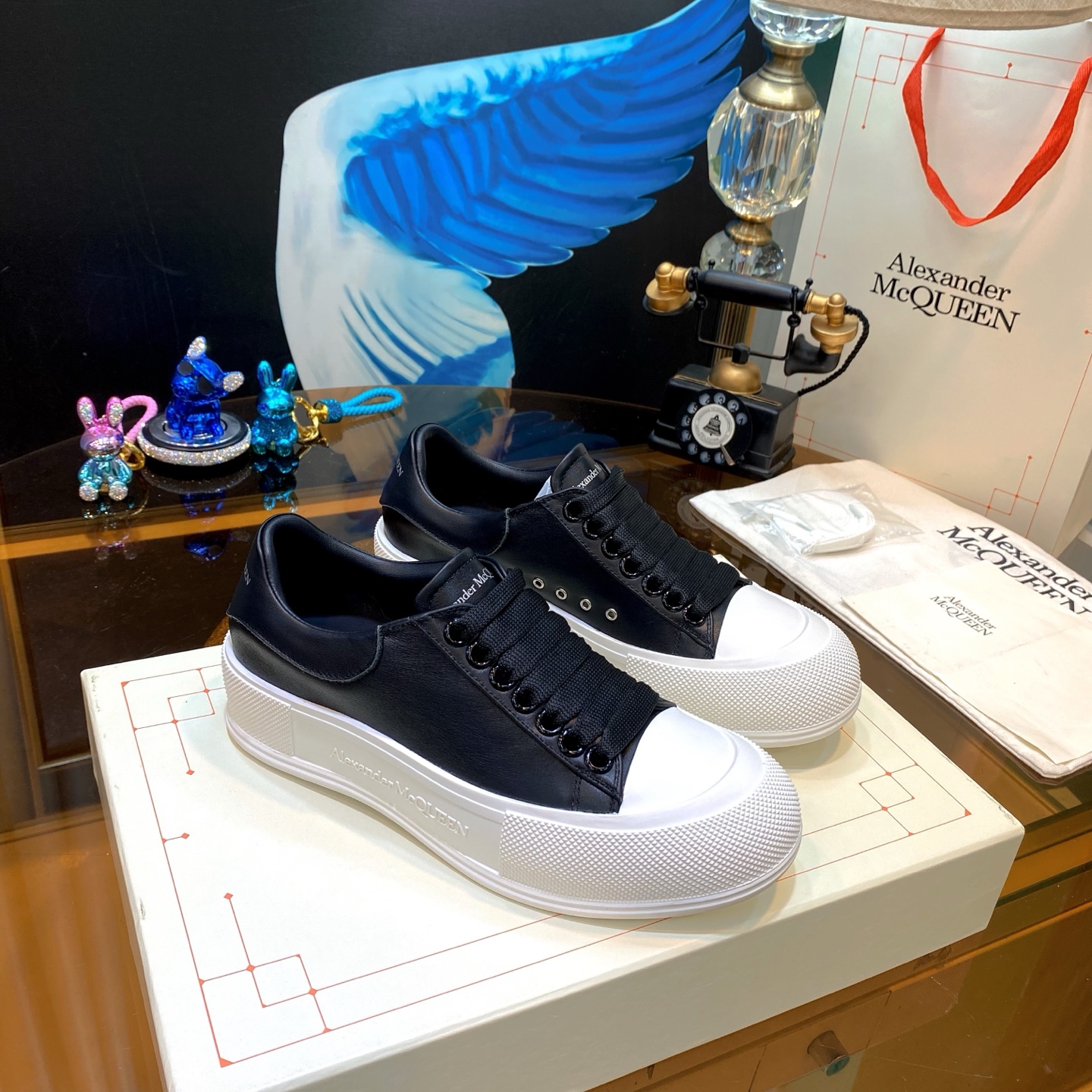 McQueen Air Sole Sneaker Black