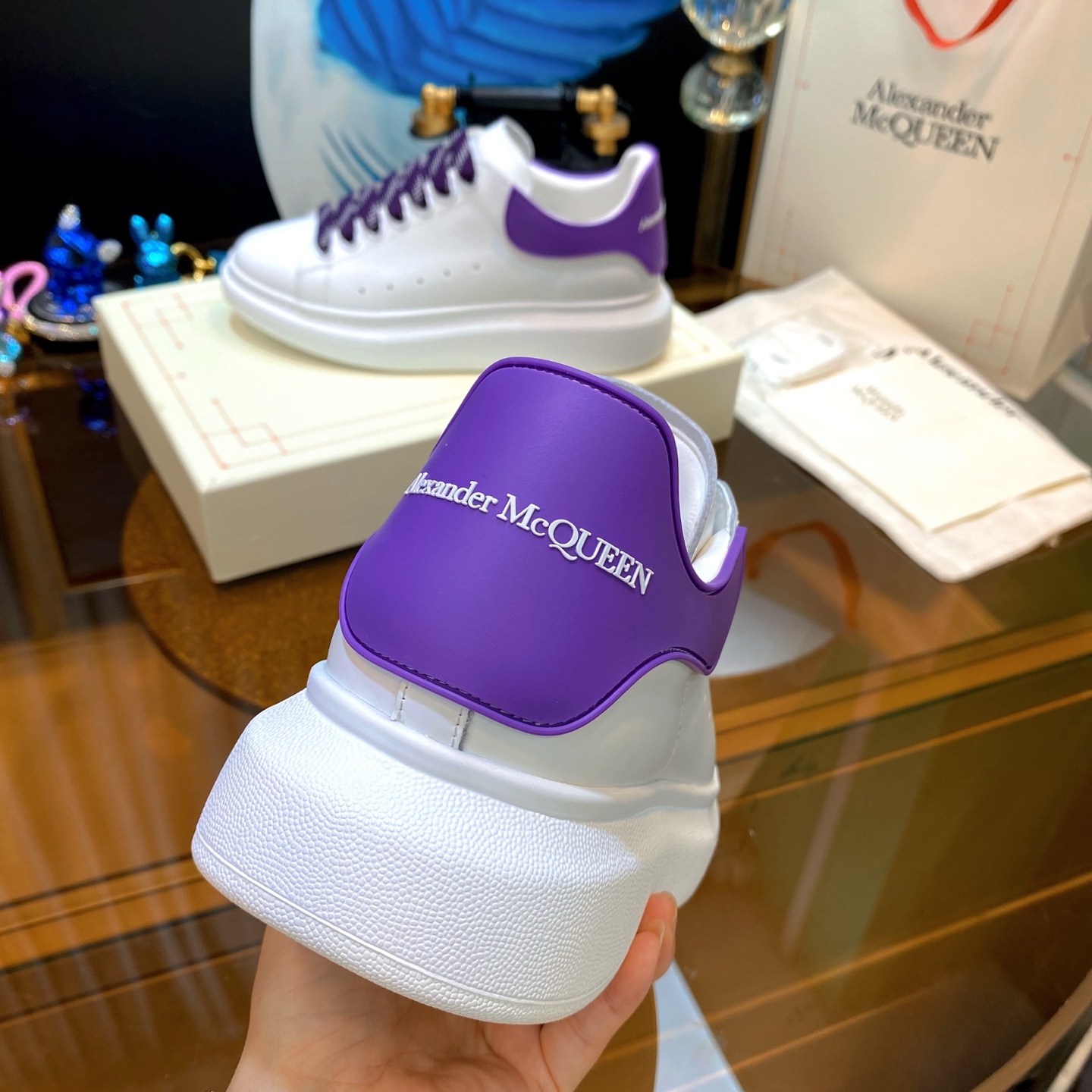 McQueen Sneaker White Purple