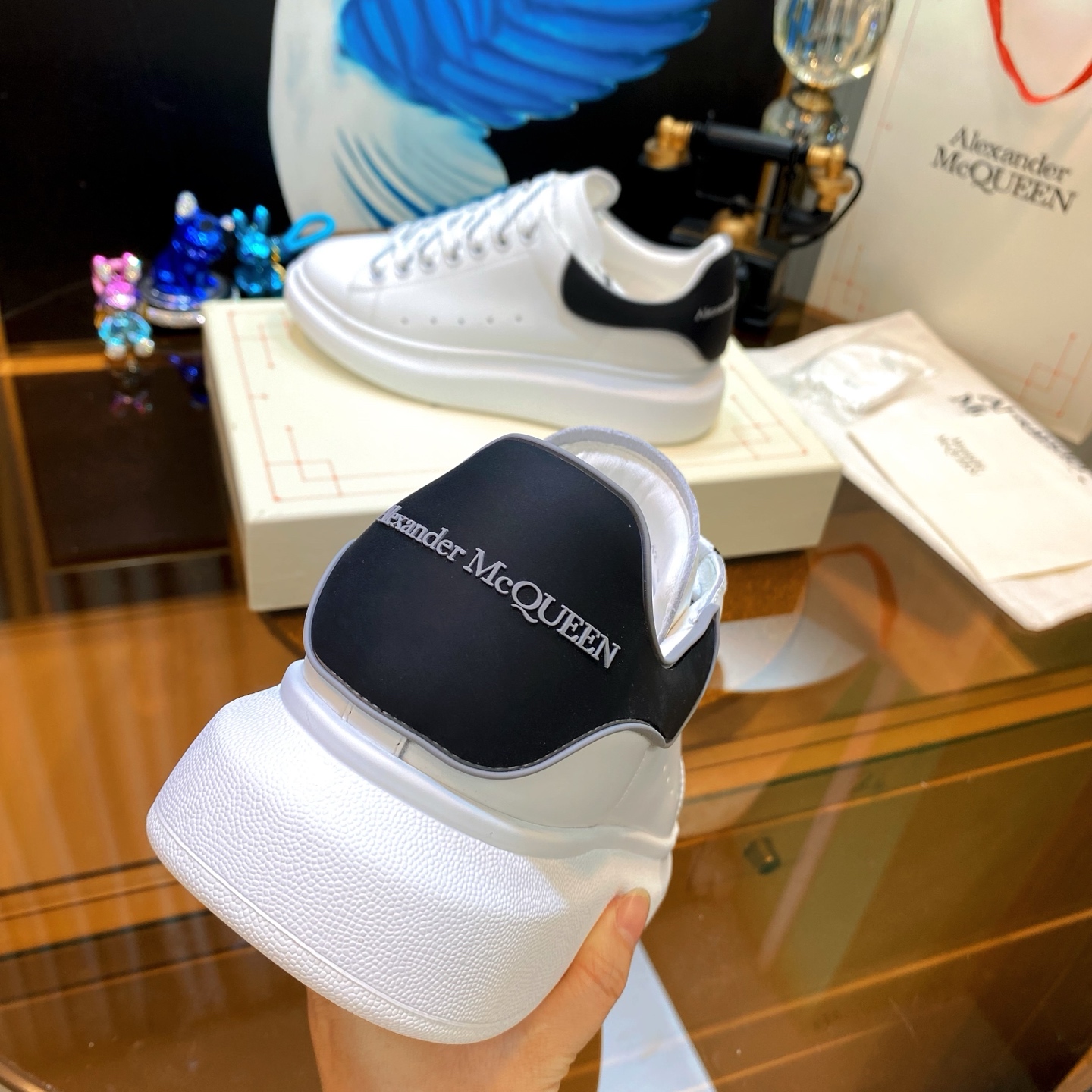 McQueen Platform Shoes White