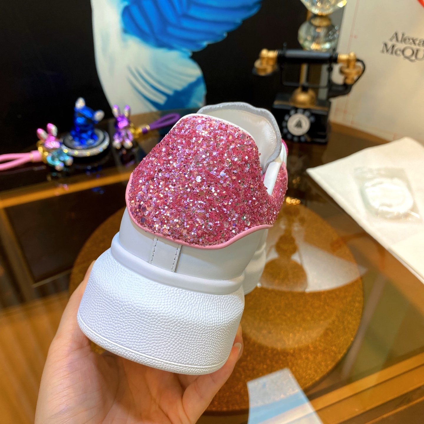 McQueen Glitter Sneakers Pink