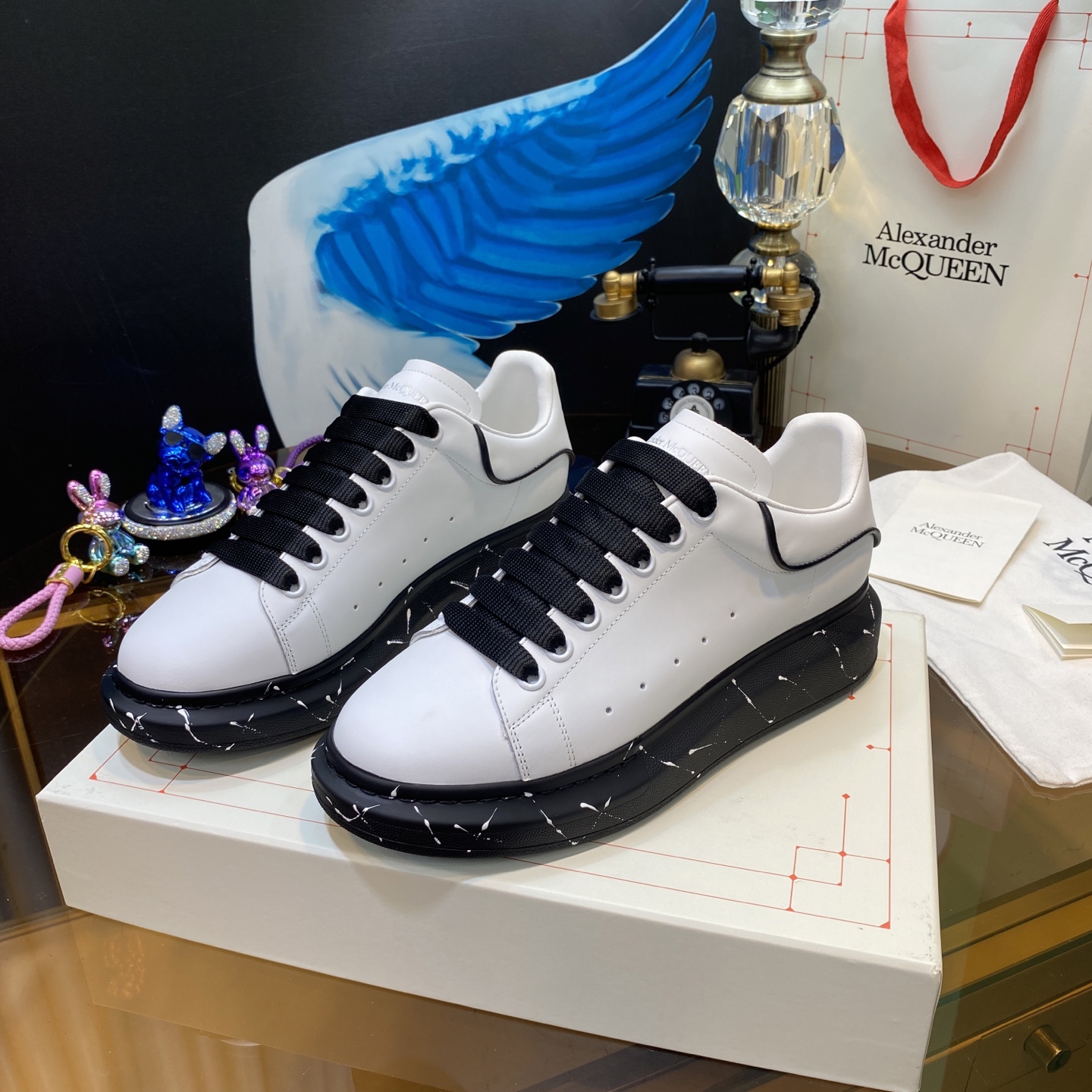 McQueen Shoes White Black