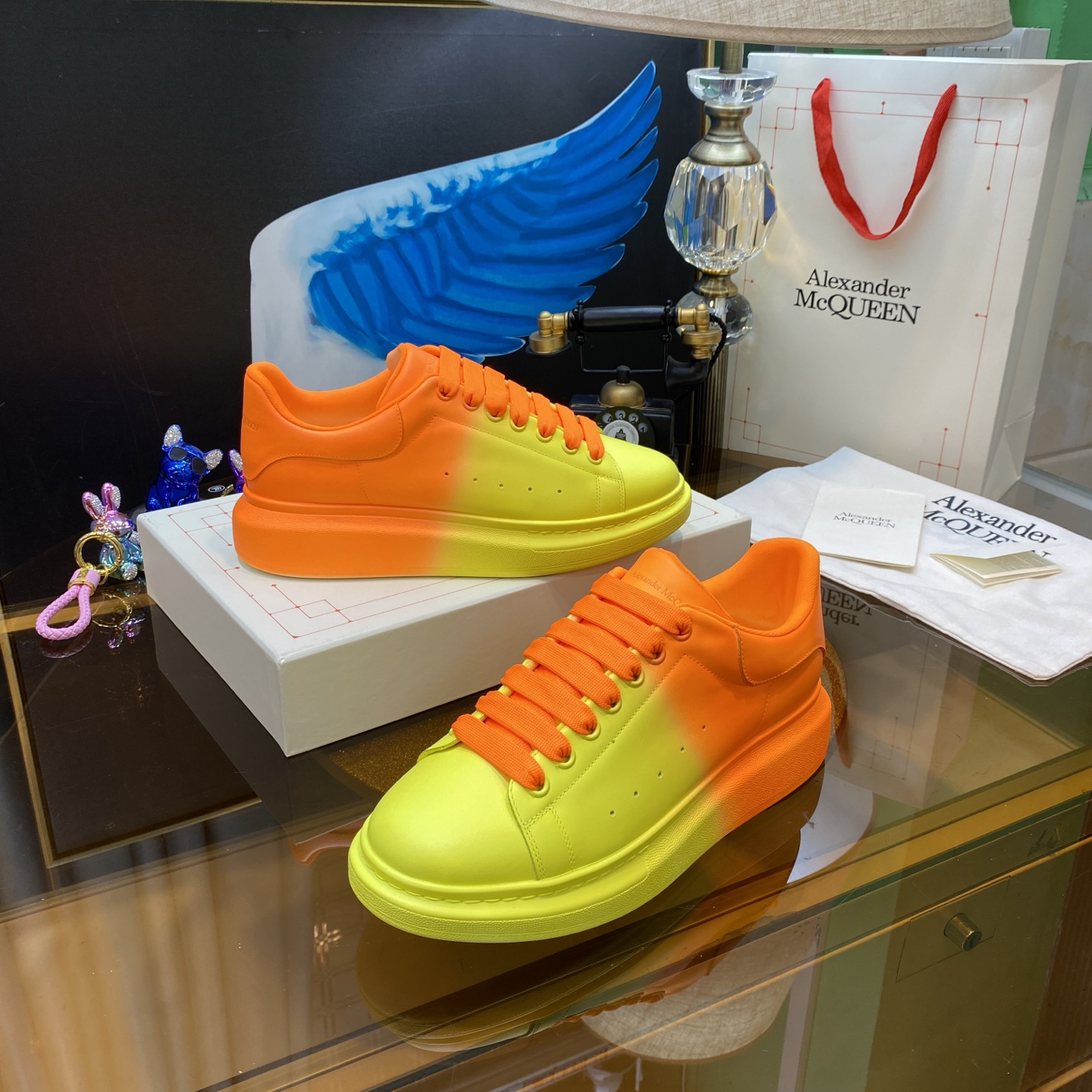 McQueen Sneakers Orange Yellow