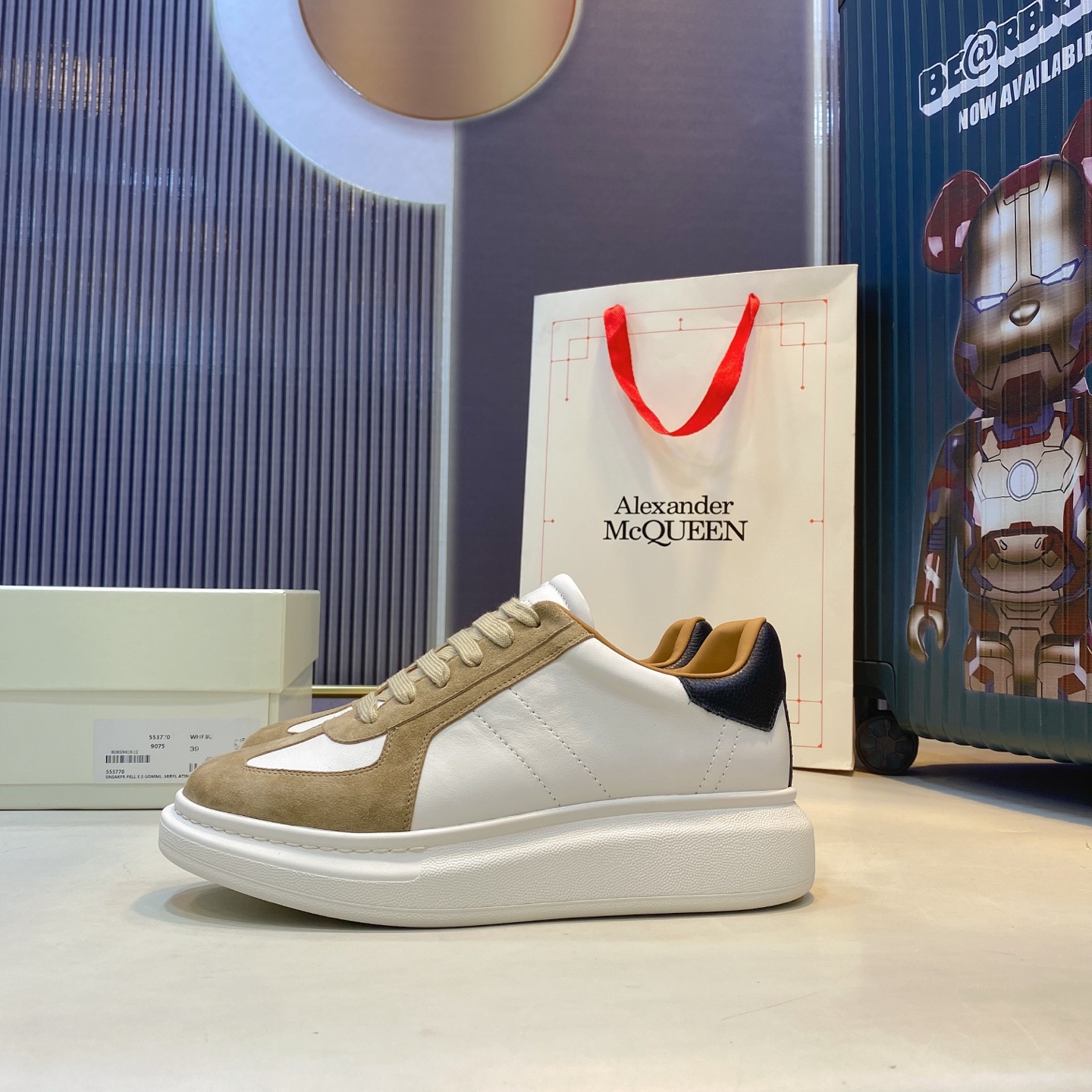 McQueen Oversized Sneaker Tan