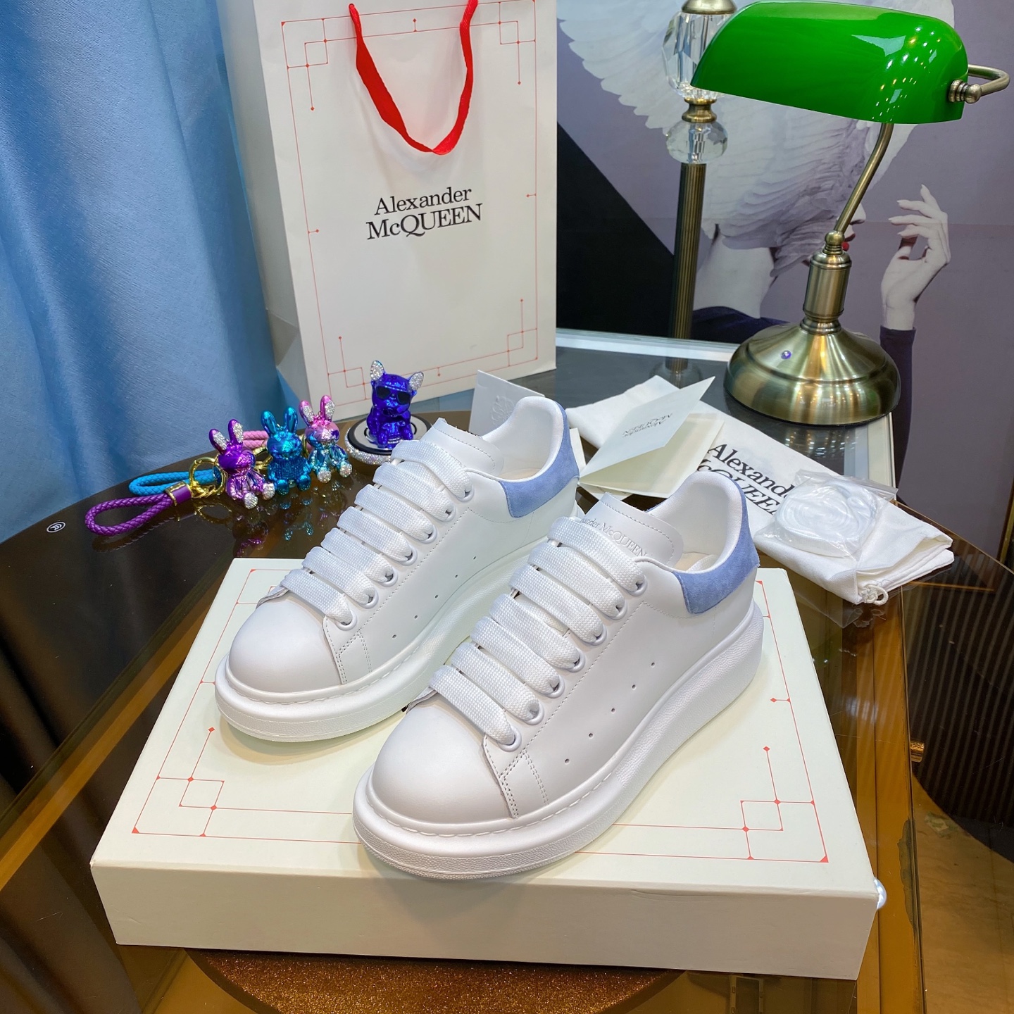 McQueen Sneaker White Blue