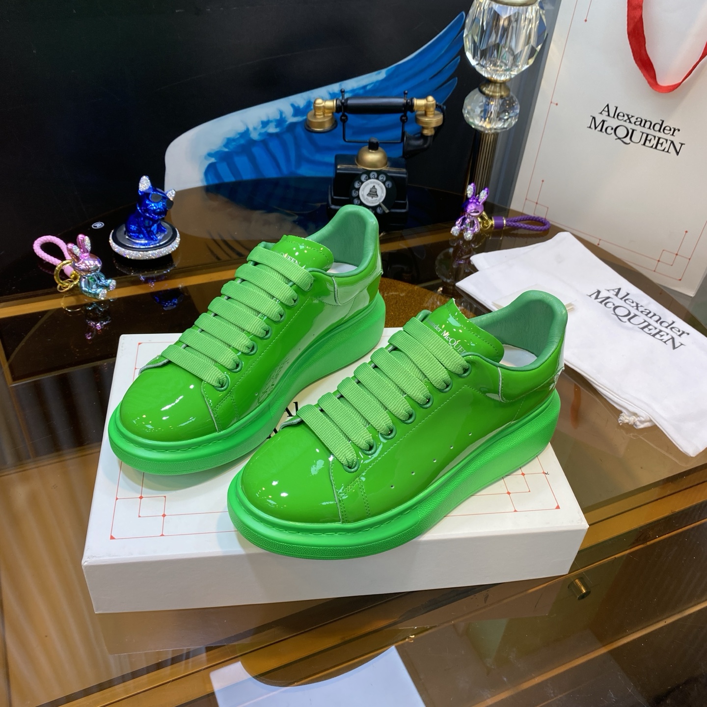 McQueen Platform Sneaker Green