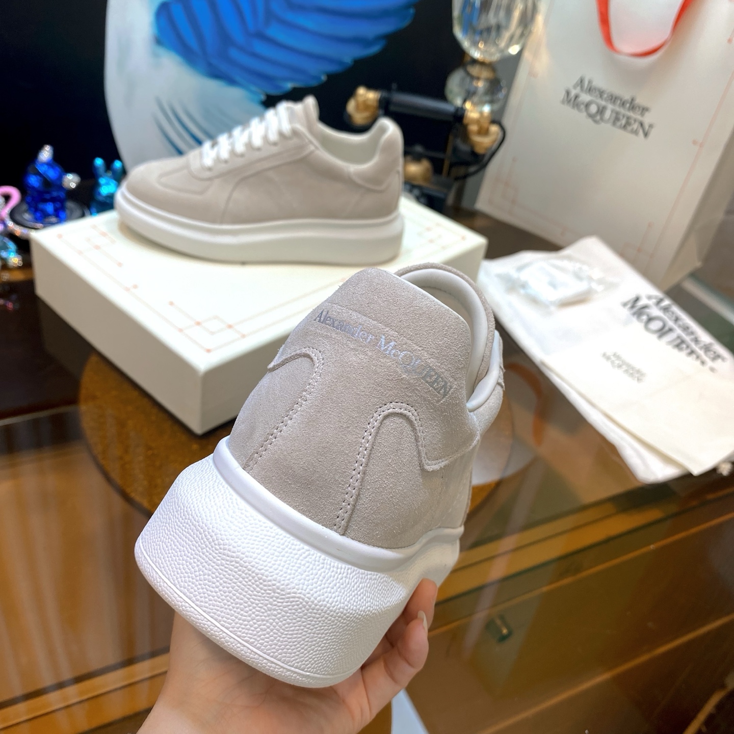 Alexander McQueen Suede Beige