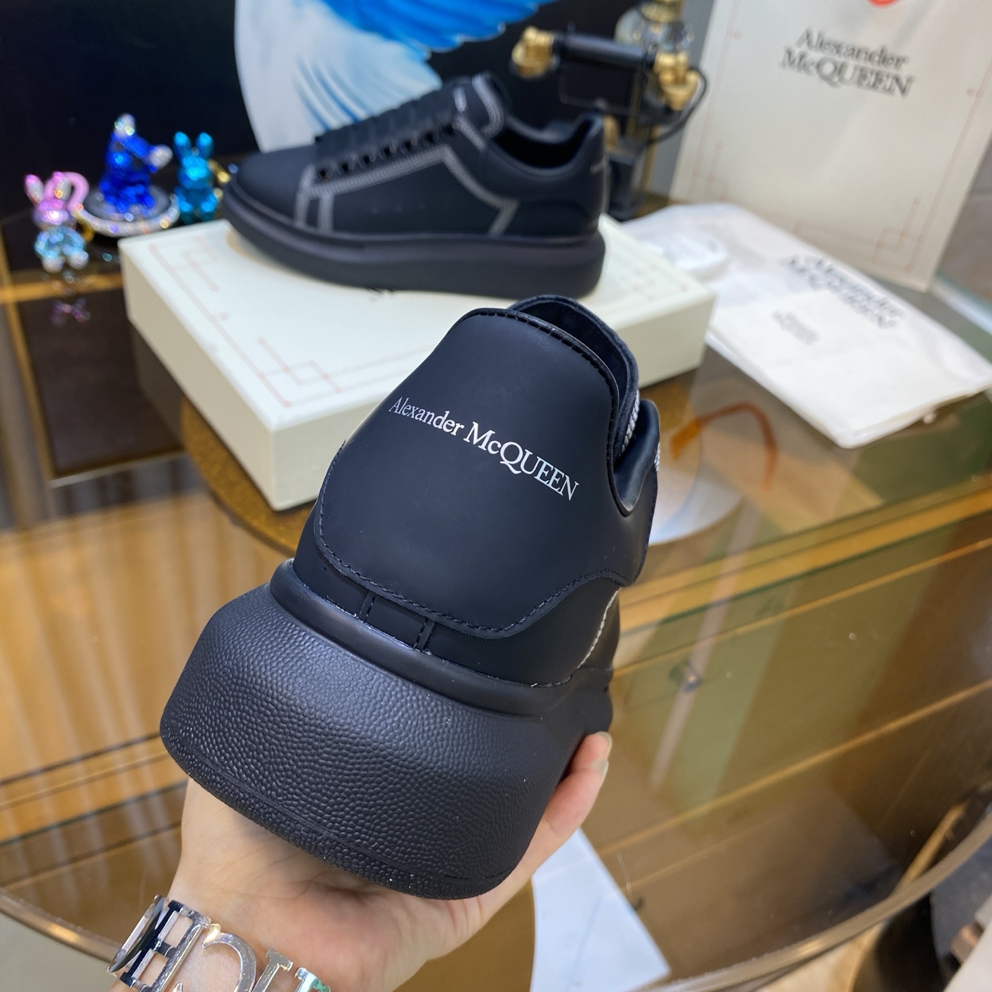 McQueen Oversized Sneaker Black