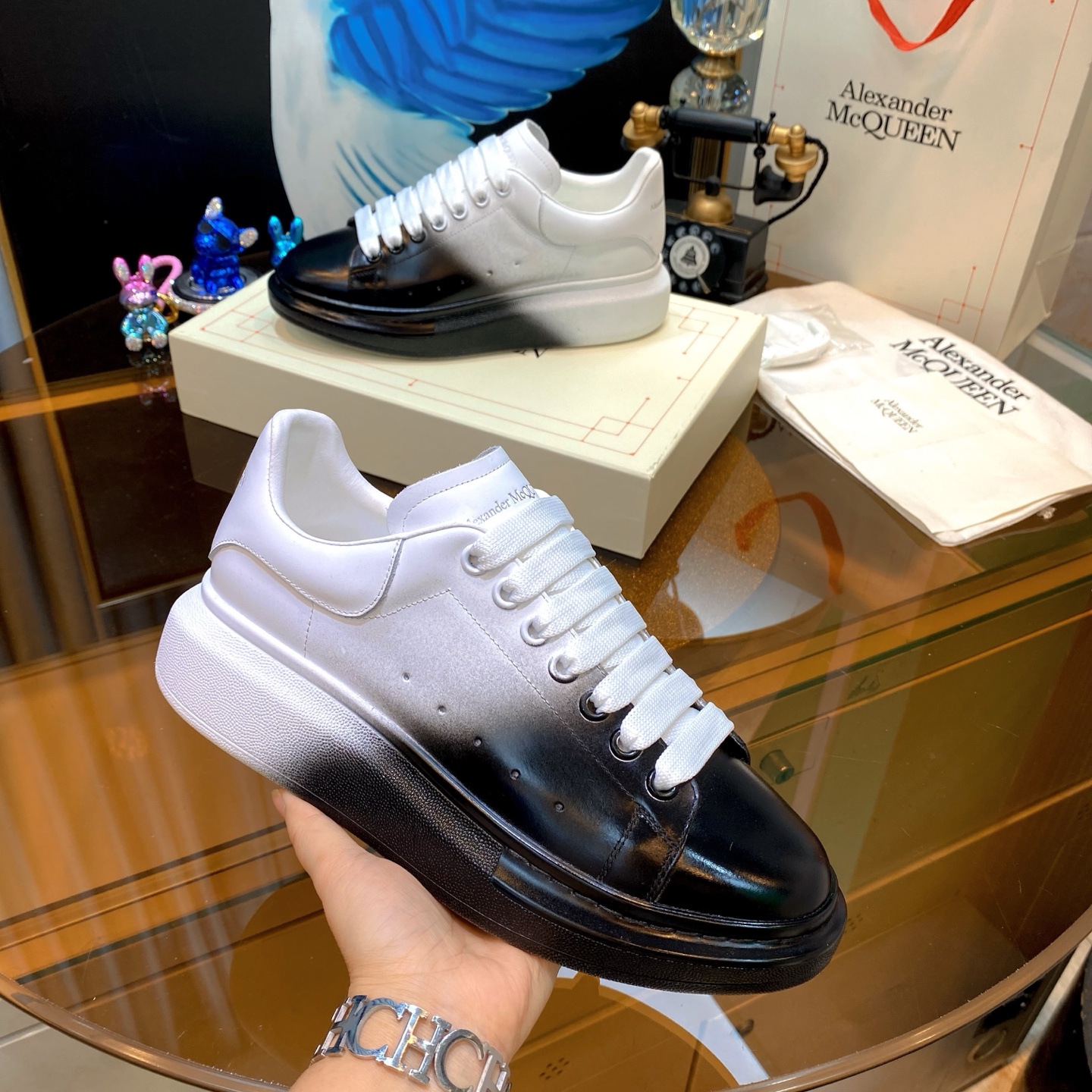 McQueen Air Sneakers B/W