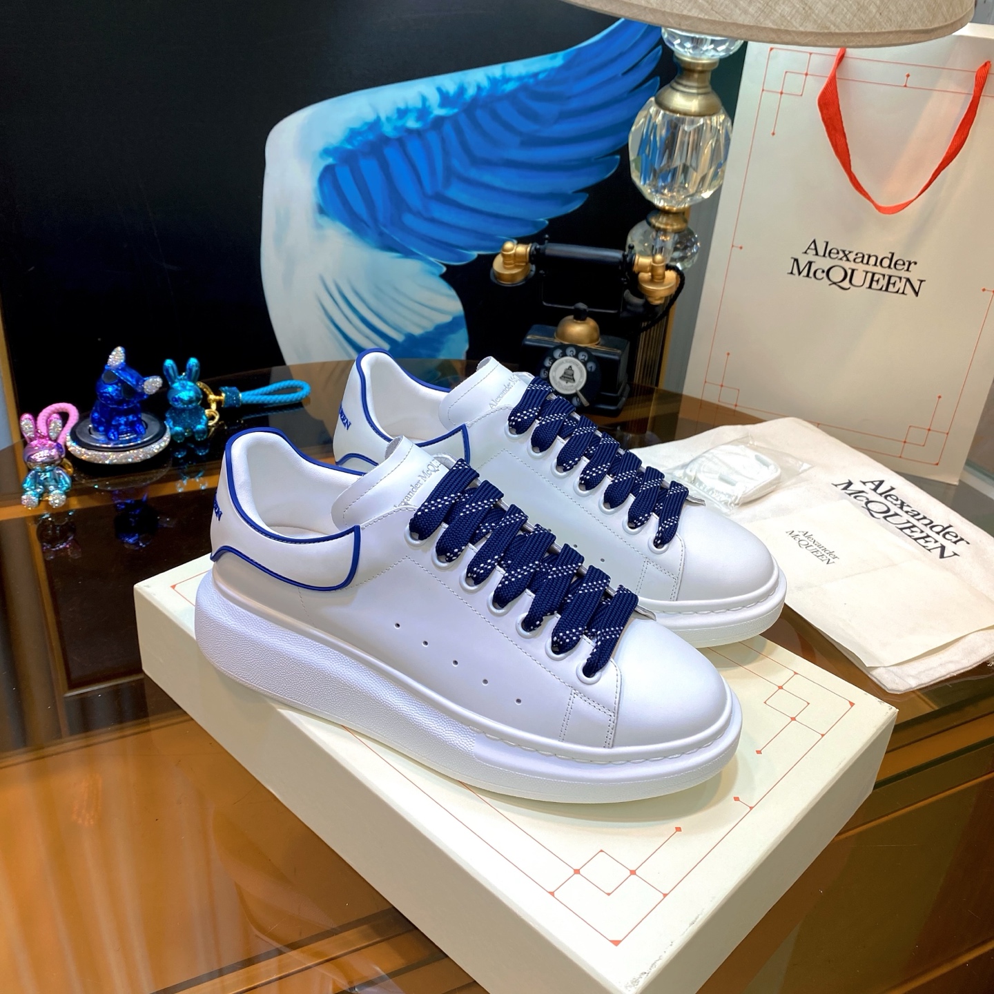 McQueen Sneakers White/Navy