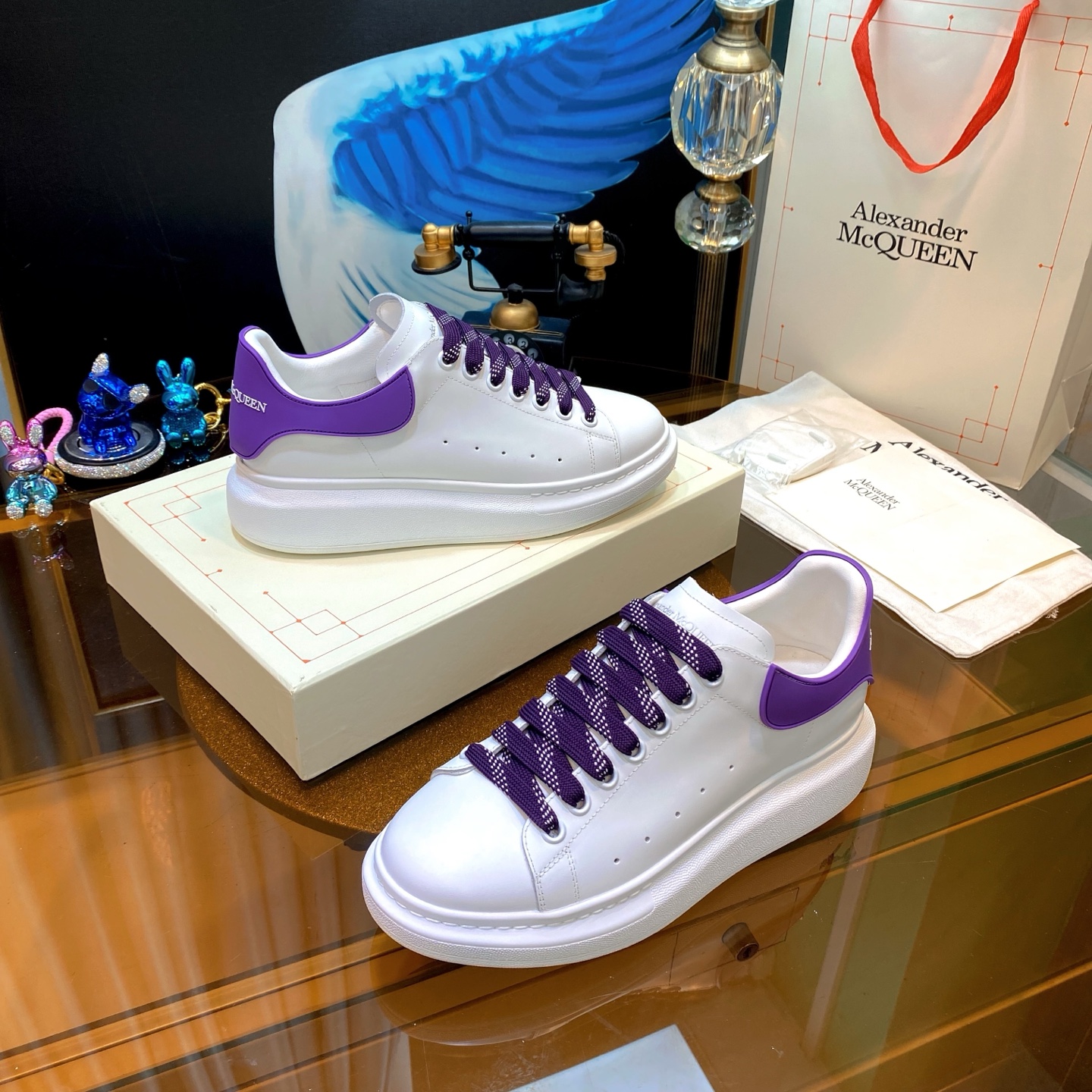 McQueen Sneaker White Purple
