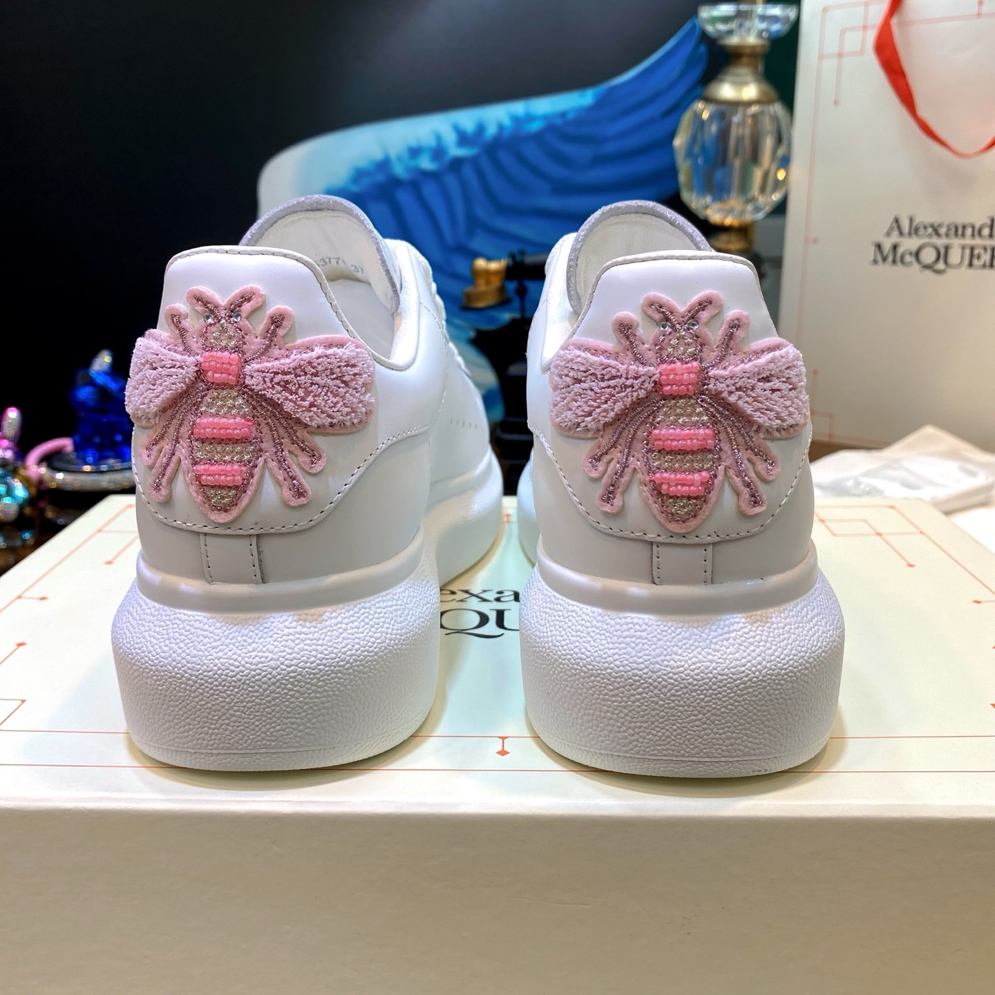 Alexander McQueen Bee White