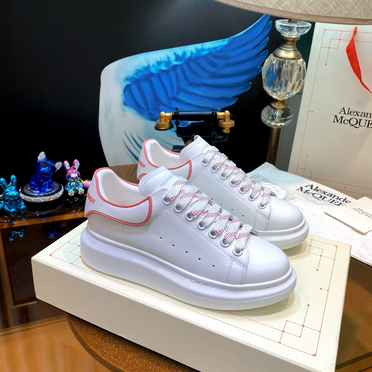 McQueen Platform Shoes White