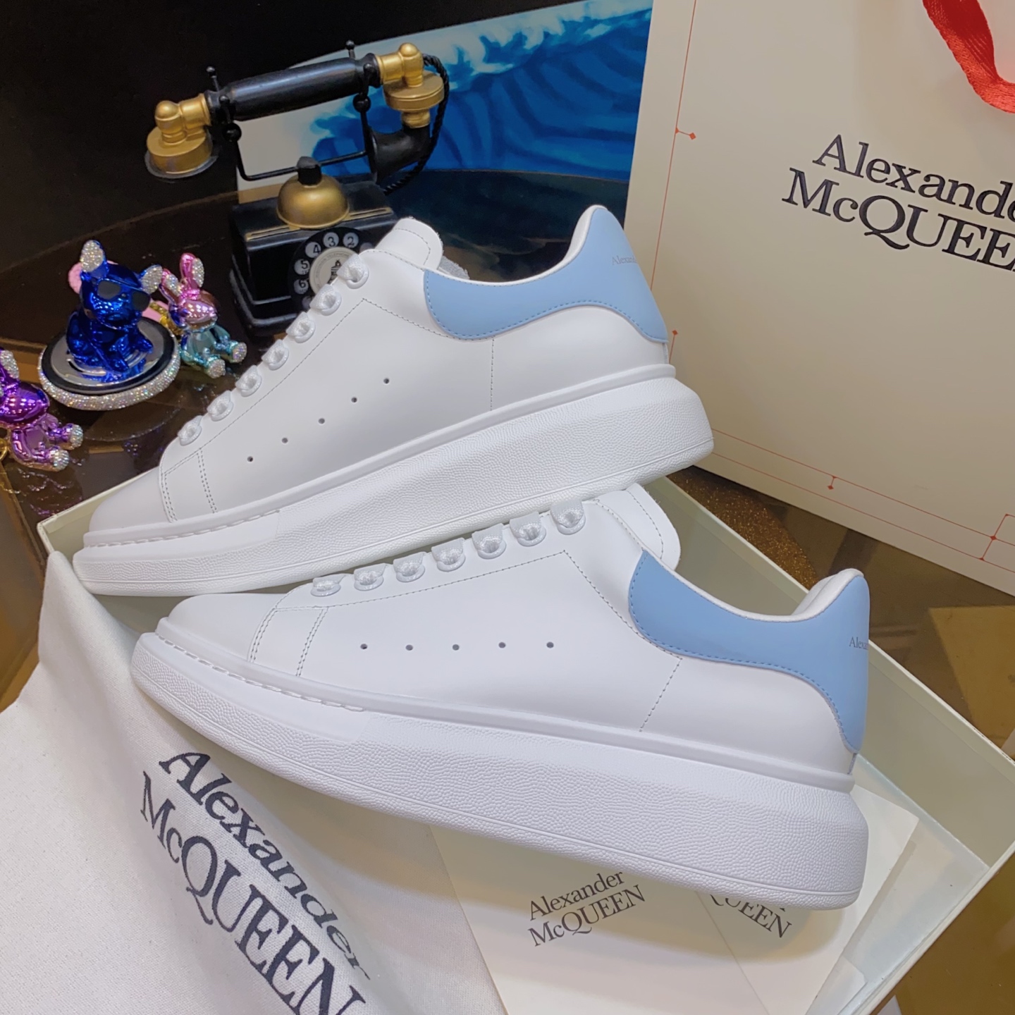 McQueen Sneaker White Blue