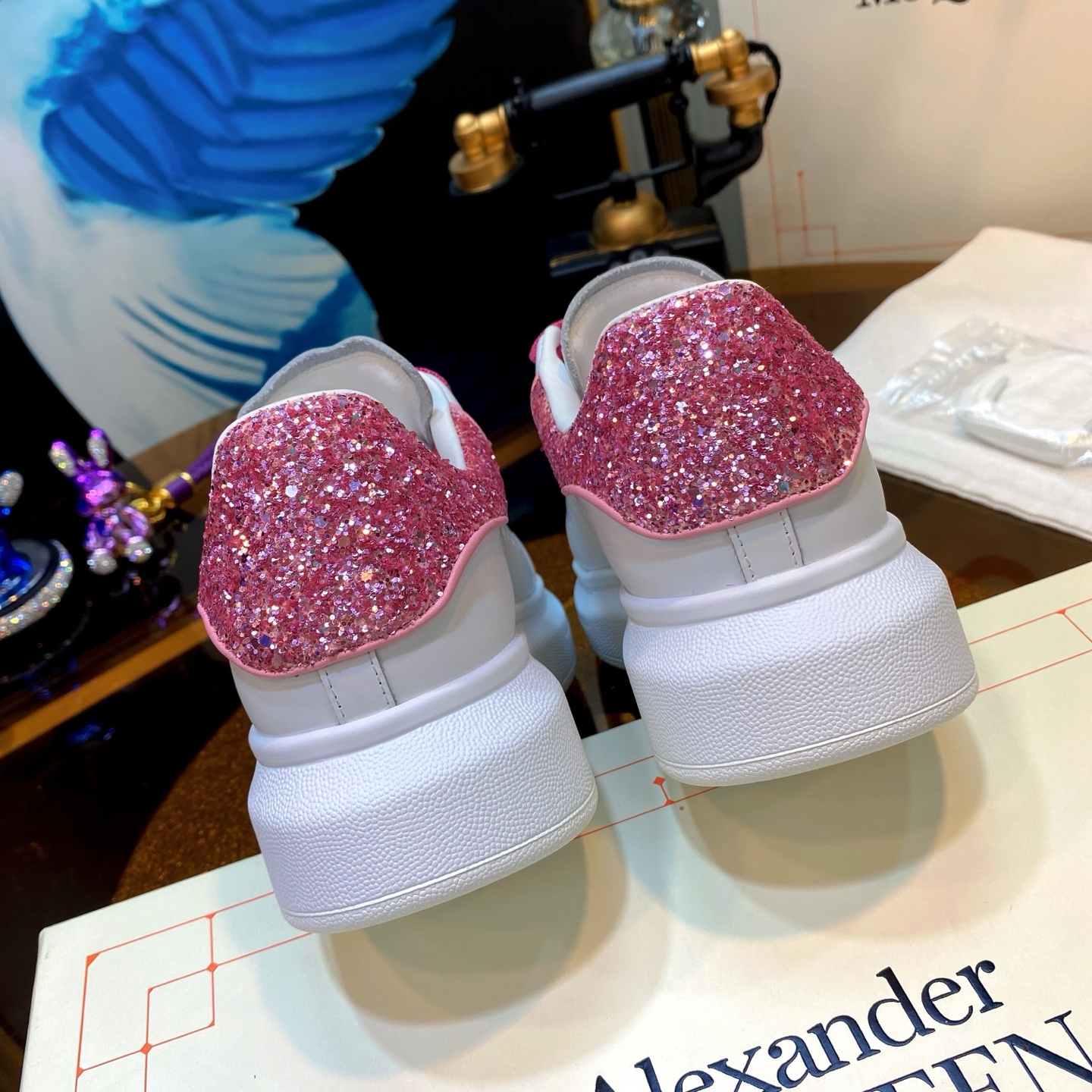 McQueen Glitter Sneakers Pink