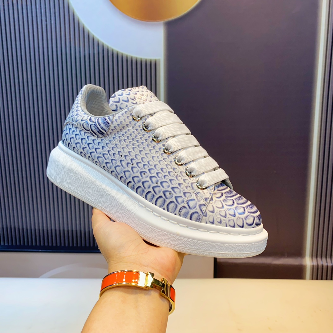 McQueen Embossed Sneakers Blue
