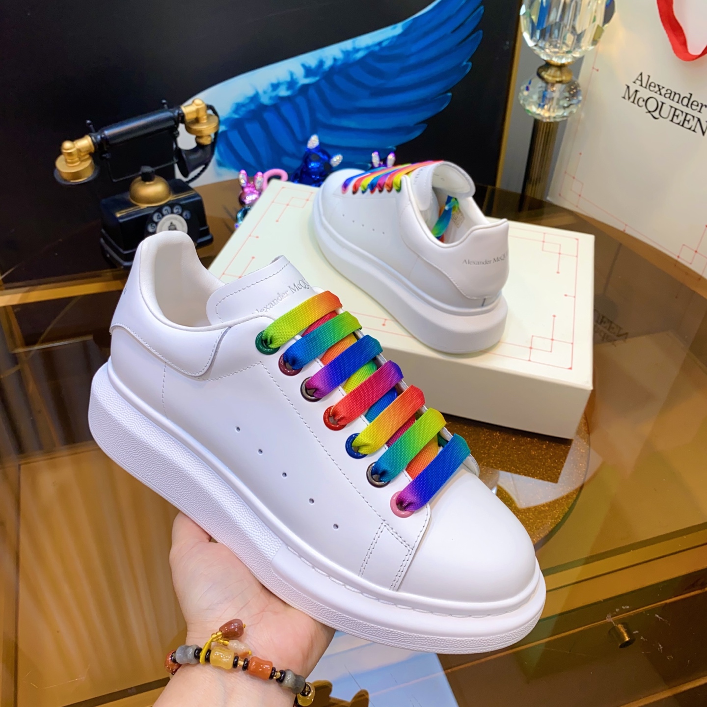 McQueen Sneakers White Multi