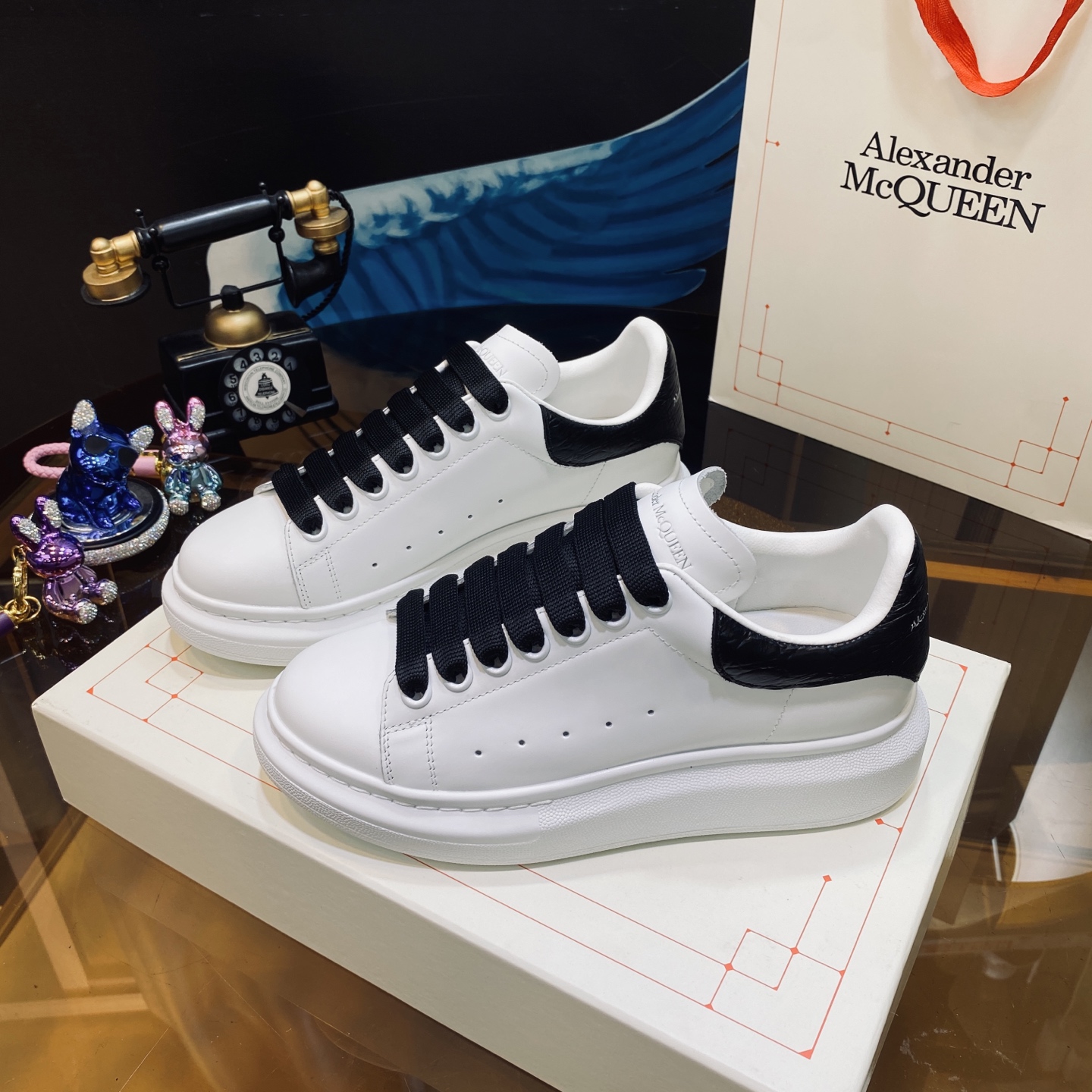 McQueen Sneakers White Black