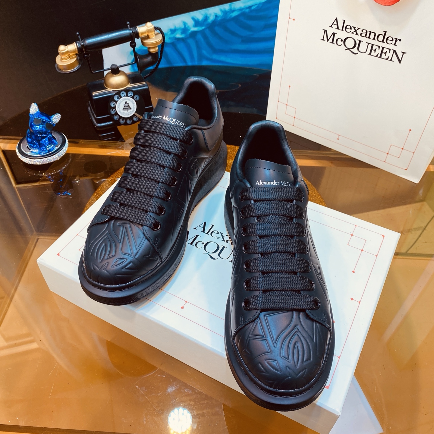 McQueen Chunky Sneakers Black