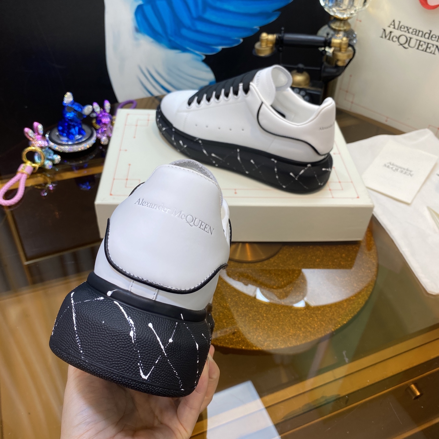 McQueen Shoes White Black