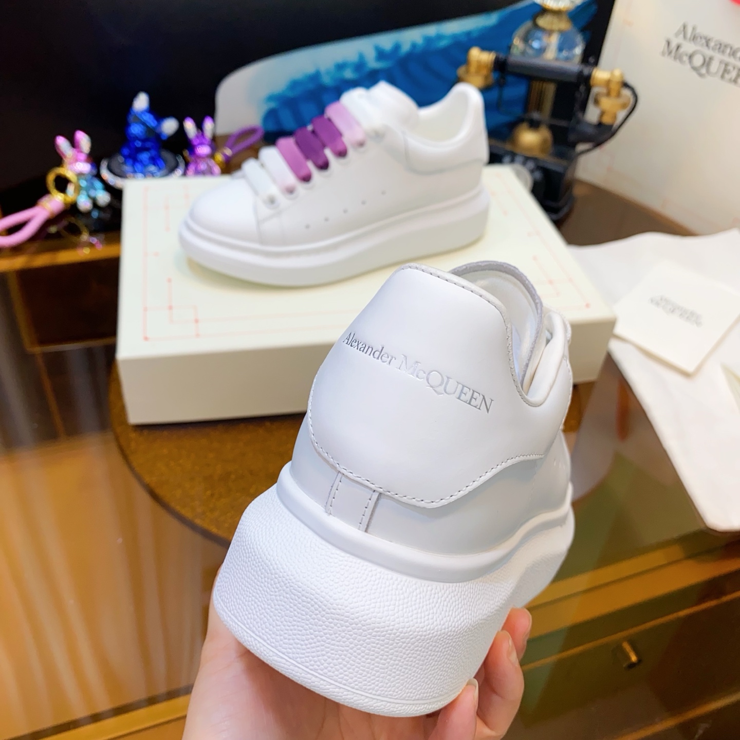 McQueen Platform Sneaker White