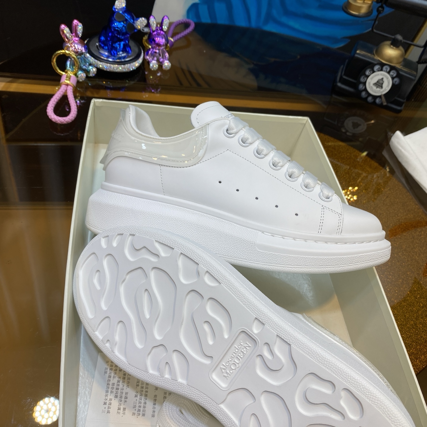 McQueen Oversole Sneaker White