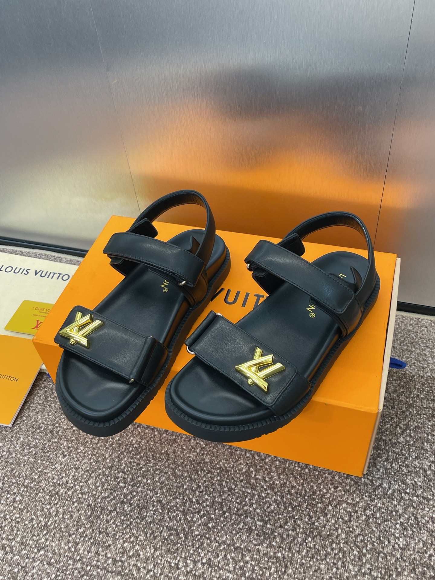 Louis Vuitton Sandals Black