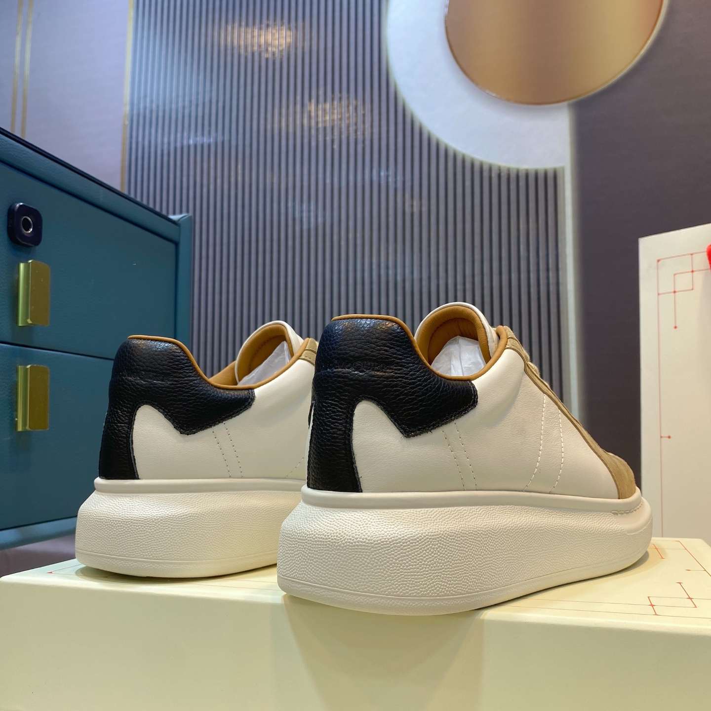 McQueen Oversized Sneaker Tan