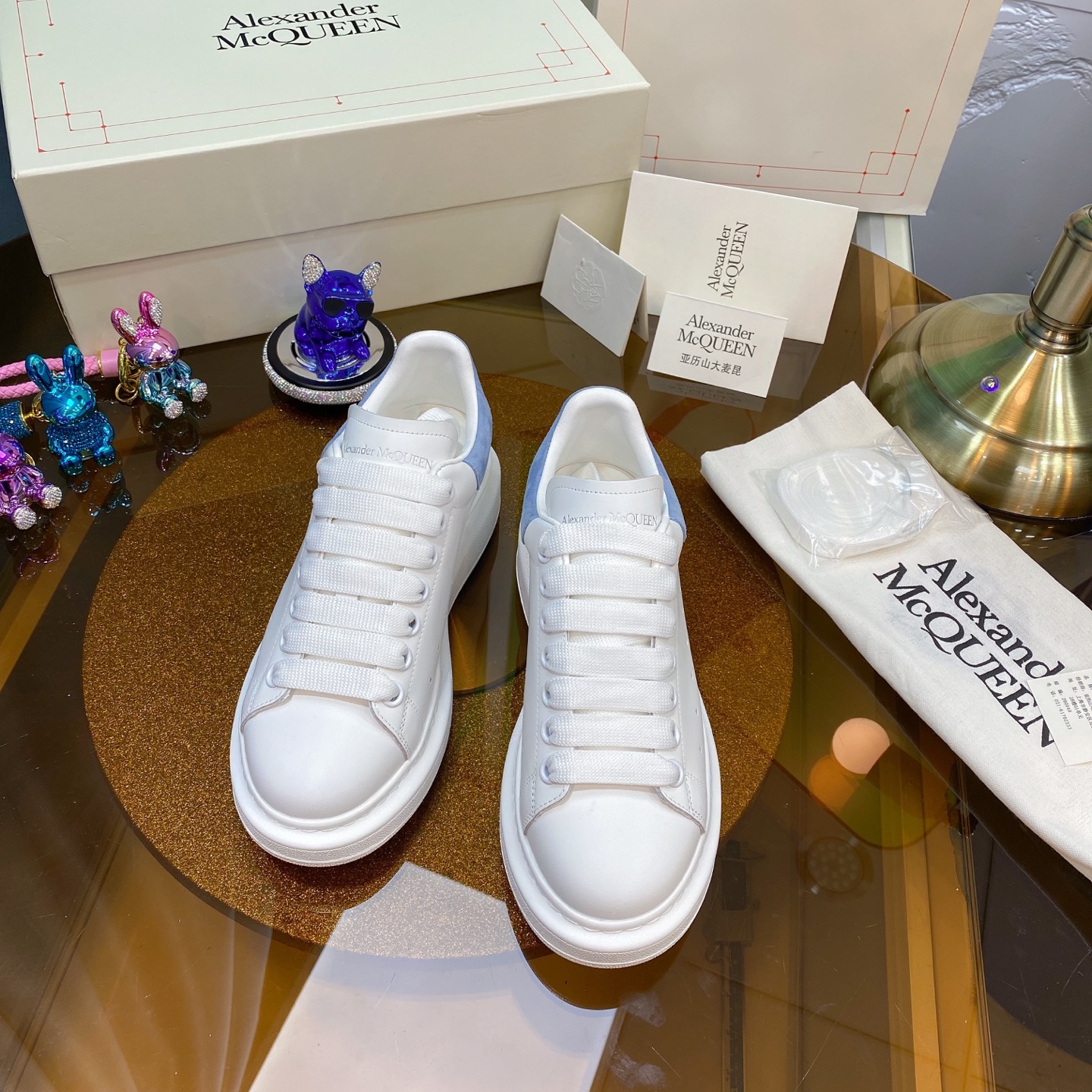 McQueen Sneaker White Blue