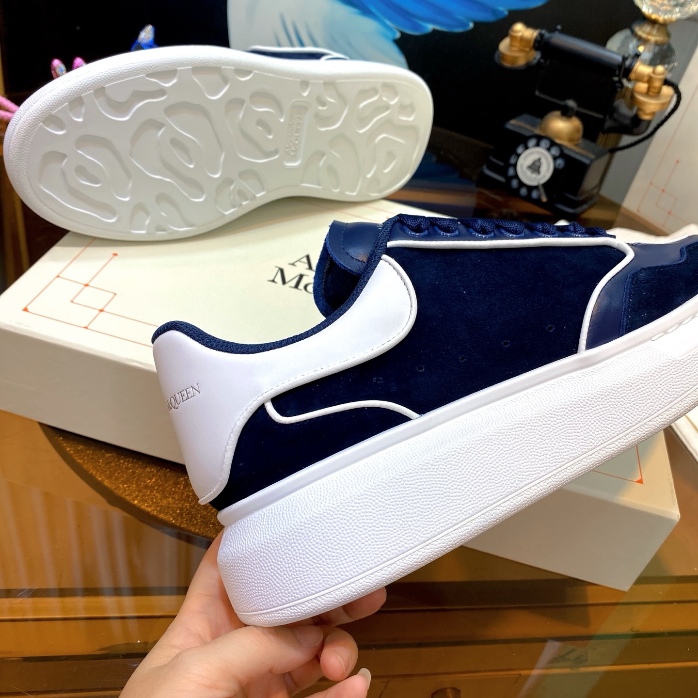 Alexander McQueen Navy Shoes