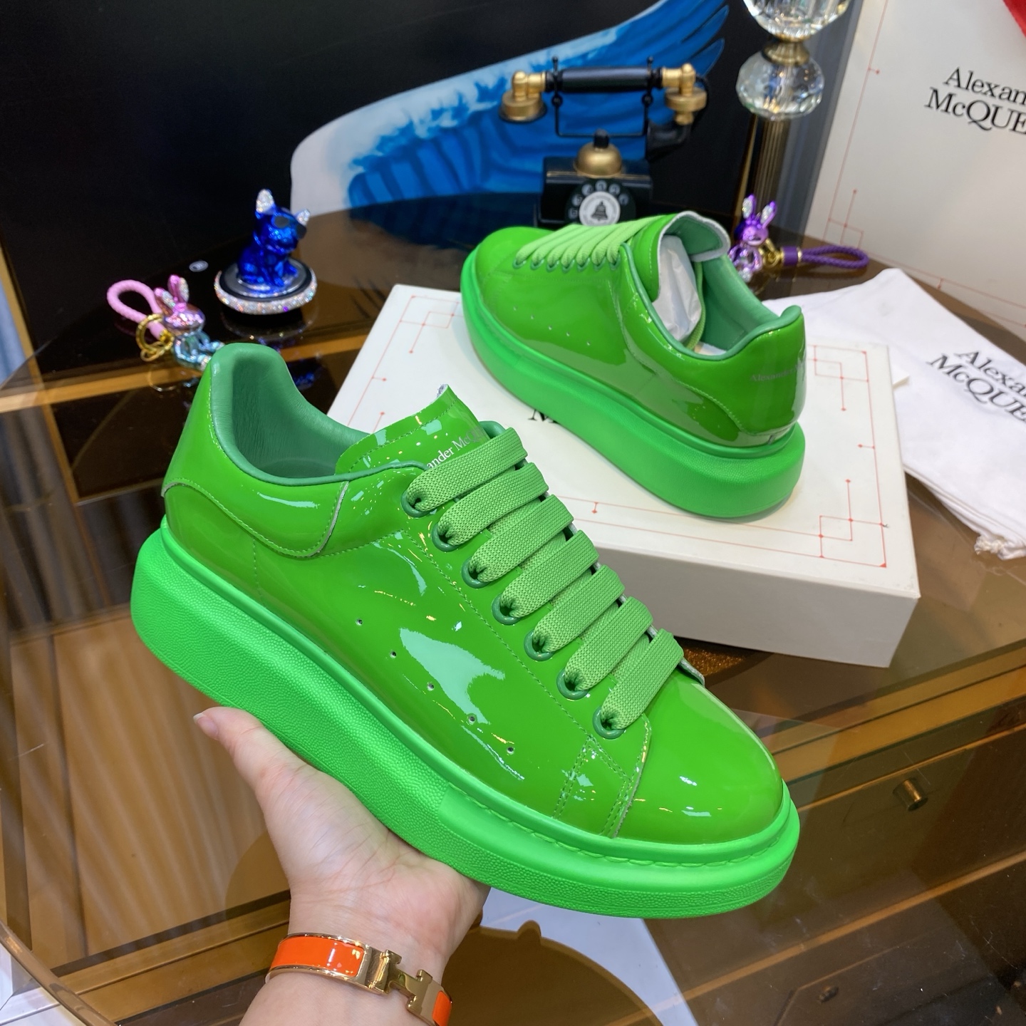 McQueen Platform Sneaker Green