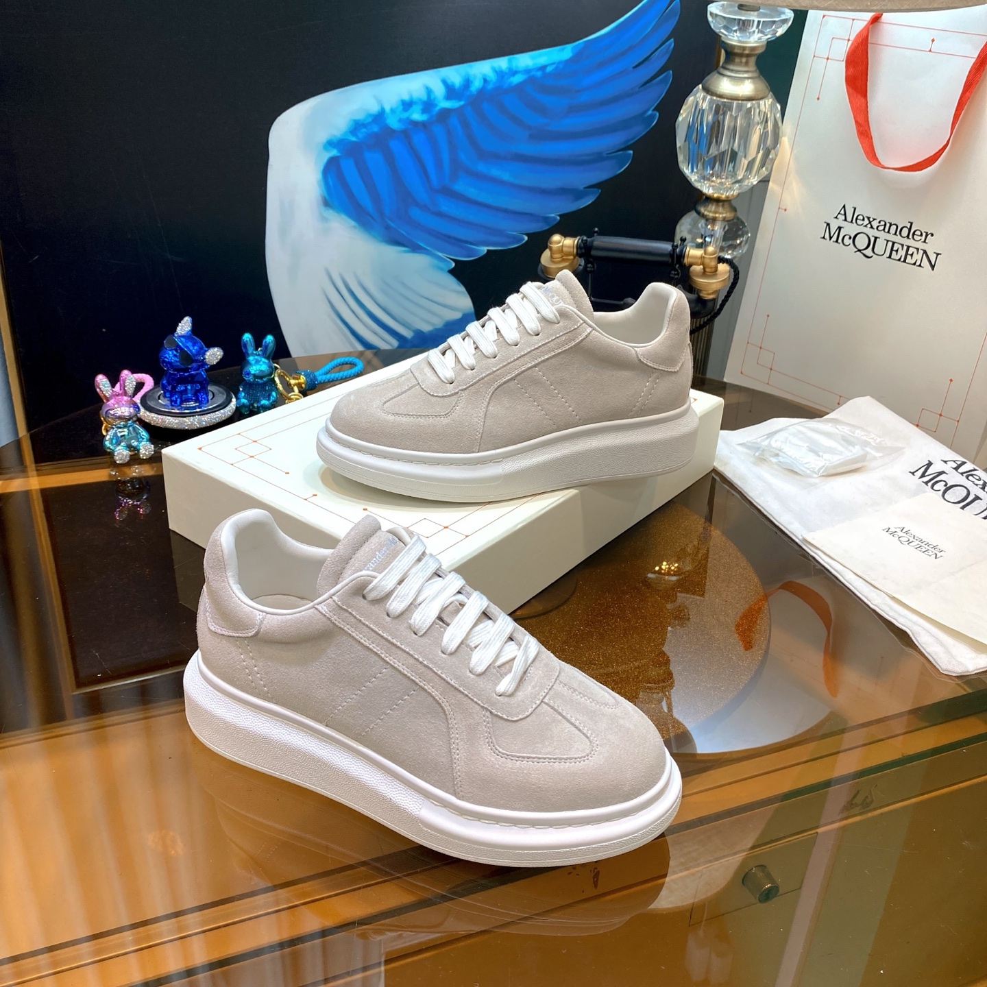 Alexander McQueen Suede Beige