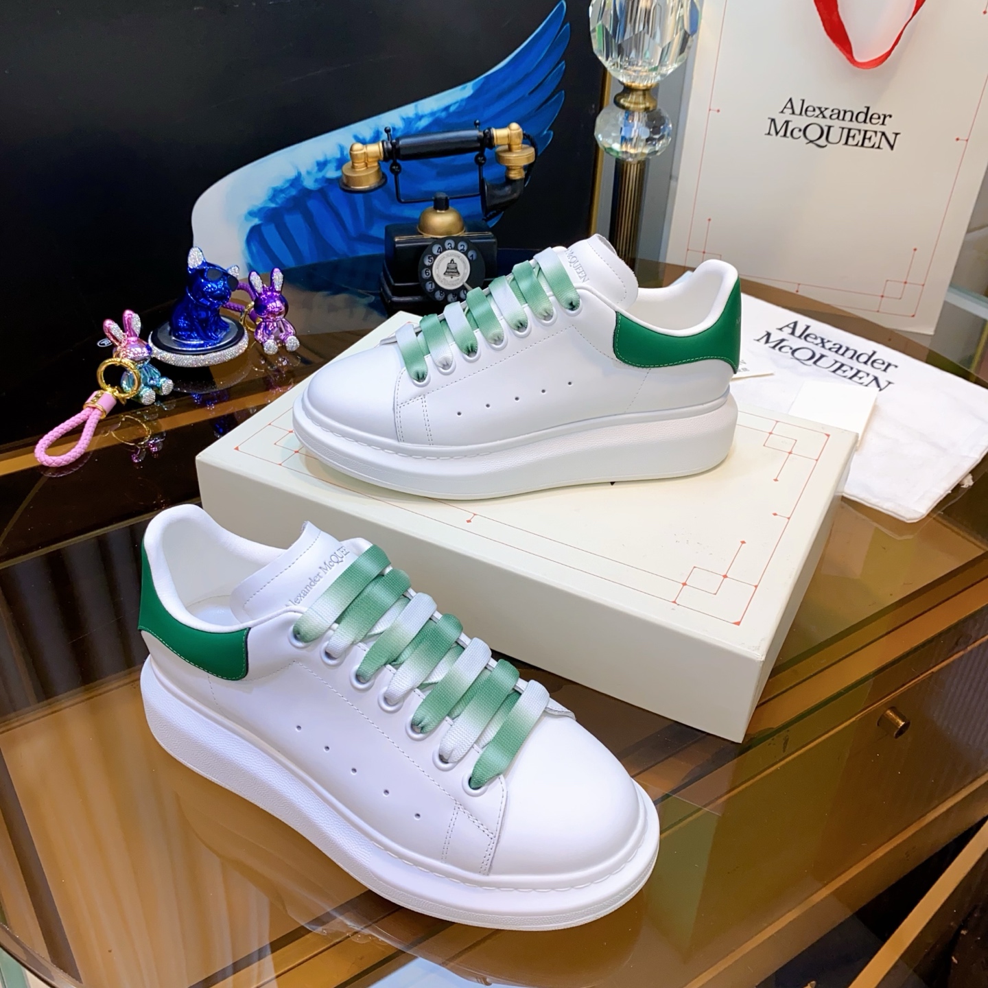 McQueen Platform Sneaker Green