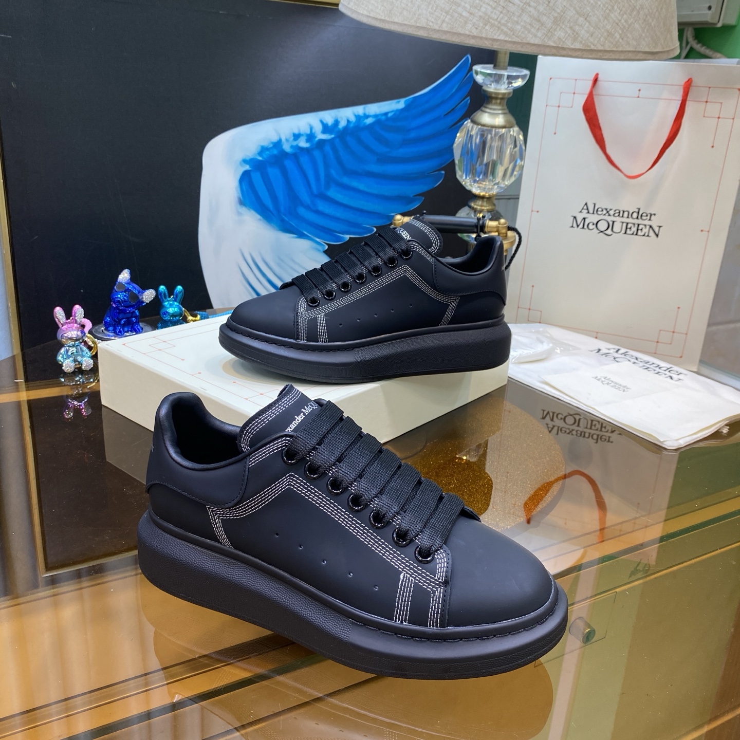 McQueen Oversized Sneaker Black