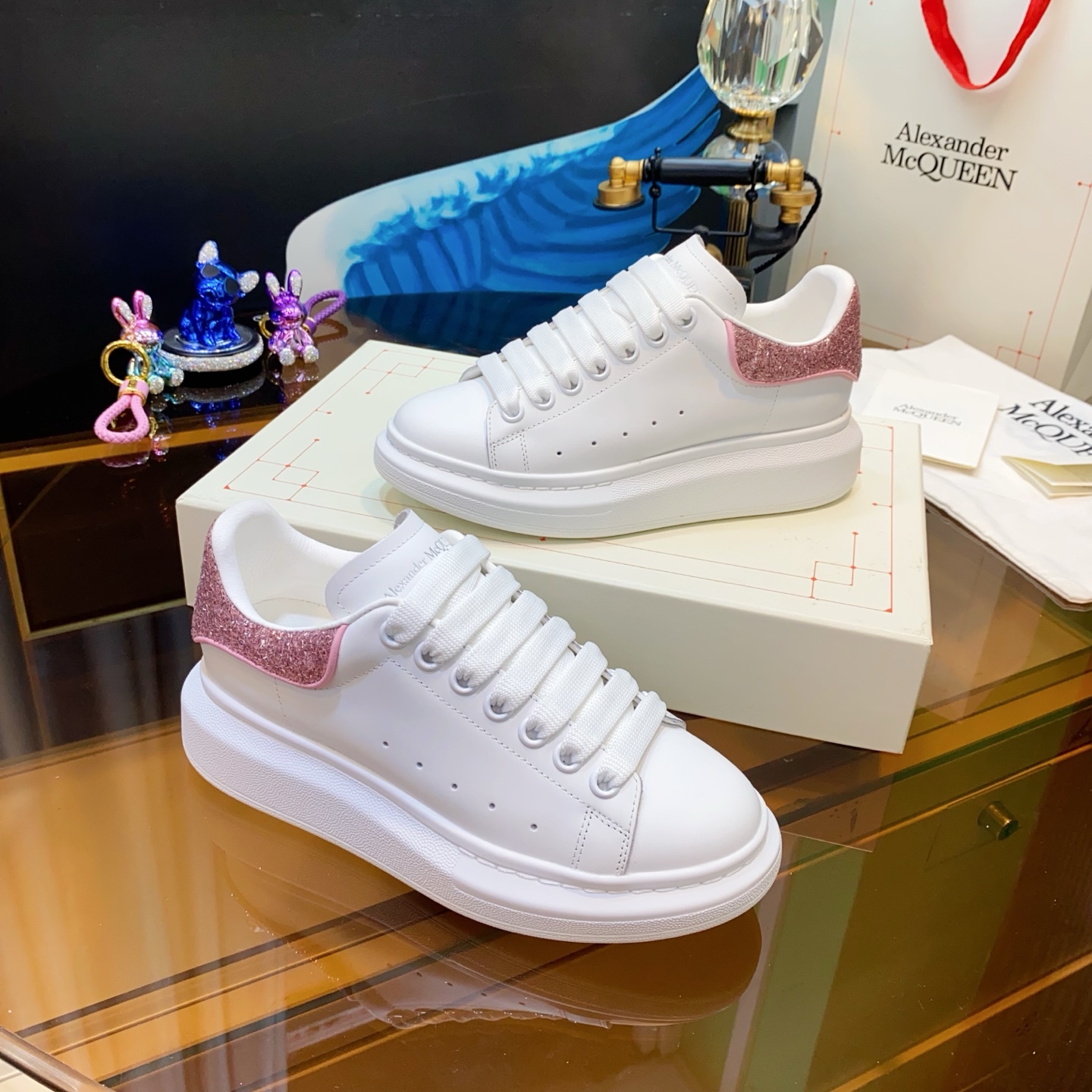 McQueen Sneakers White Pink
