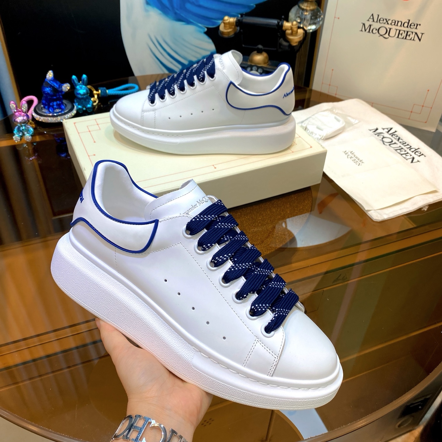 McQueen Sneakers White/Navy