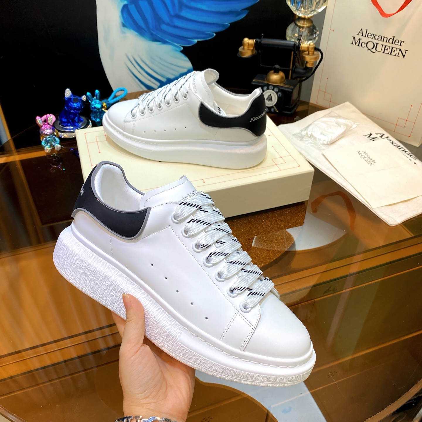 McQueen Platform Shoes White