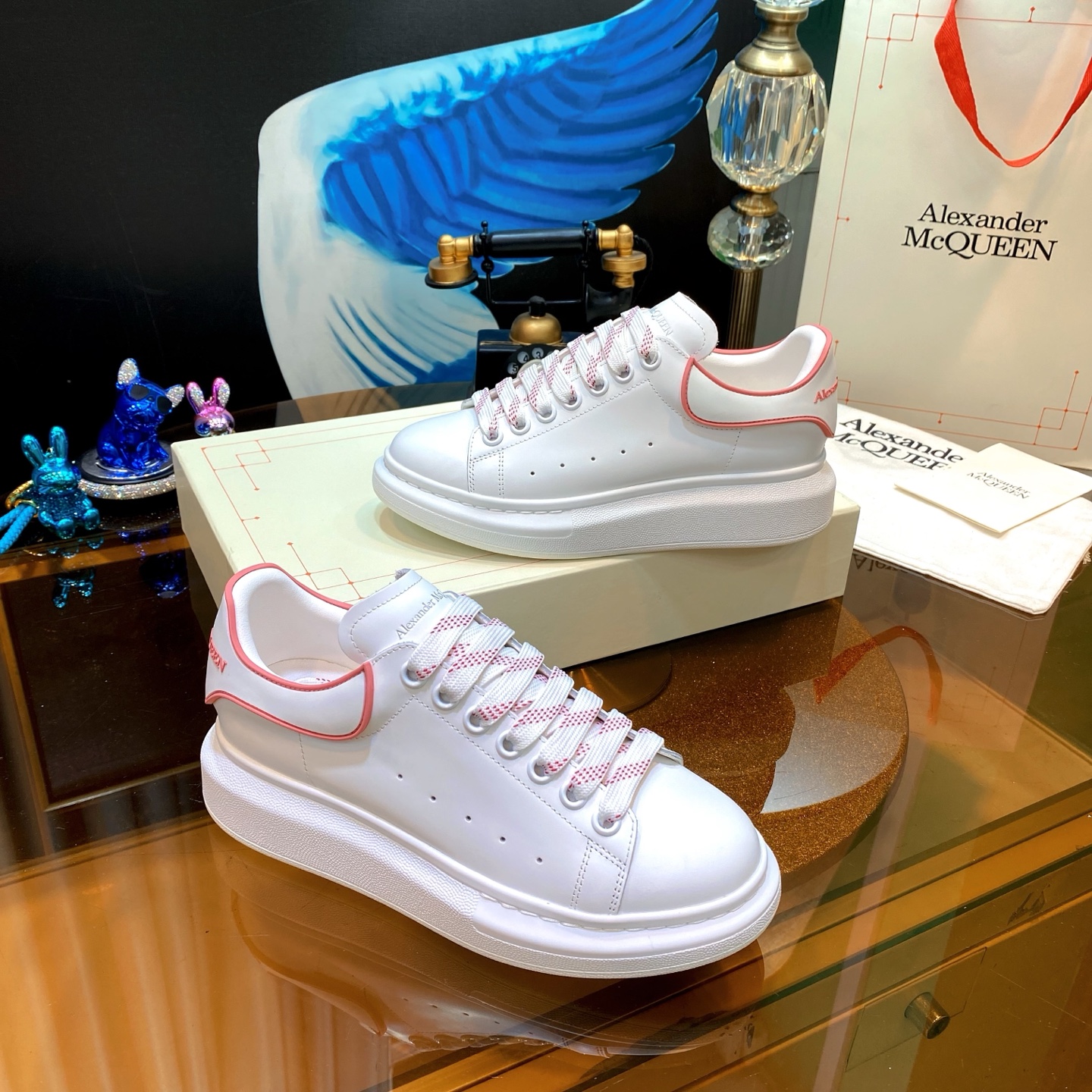 McQueen Platform Shoes White