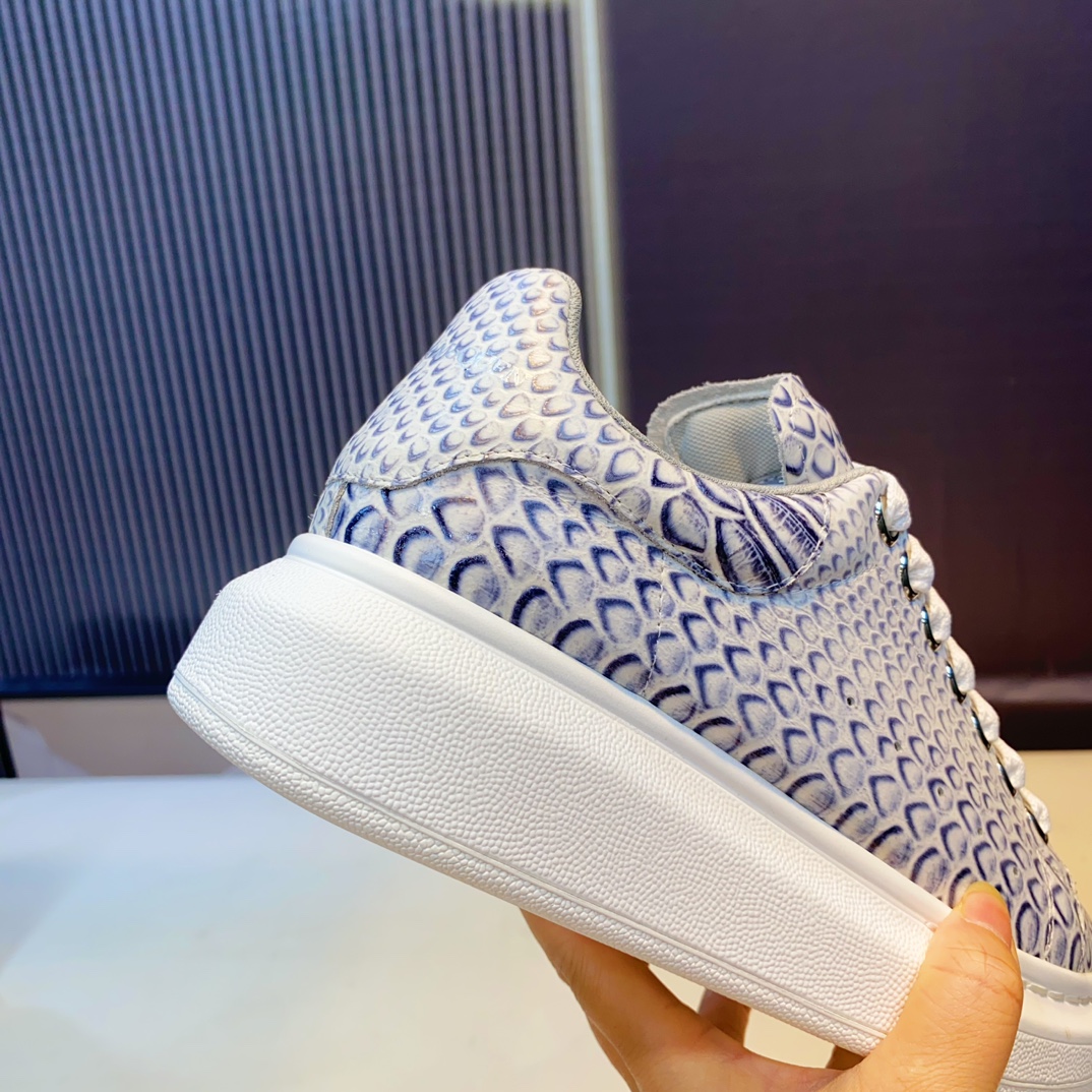 McQueen Embossed Sneakers Blue