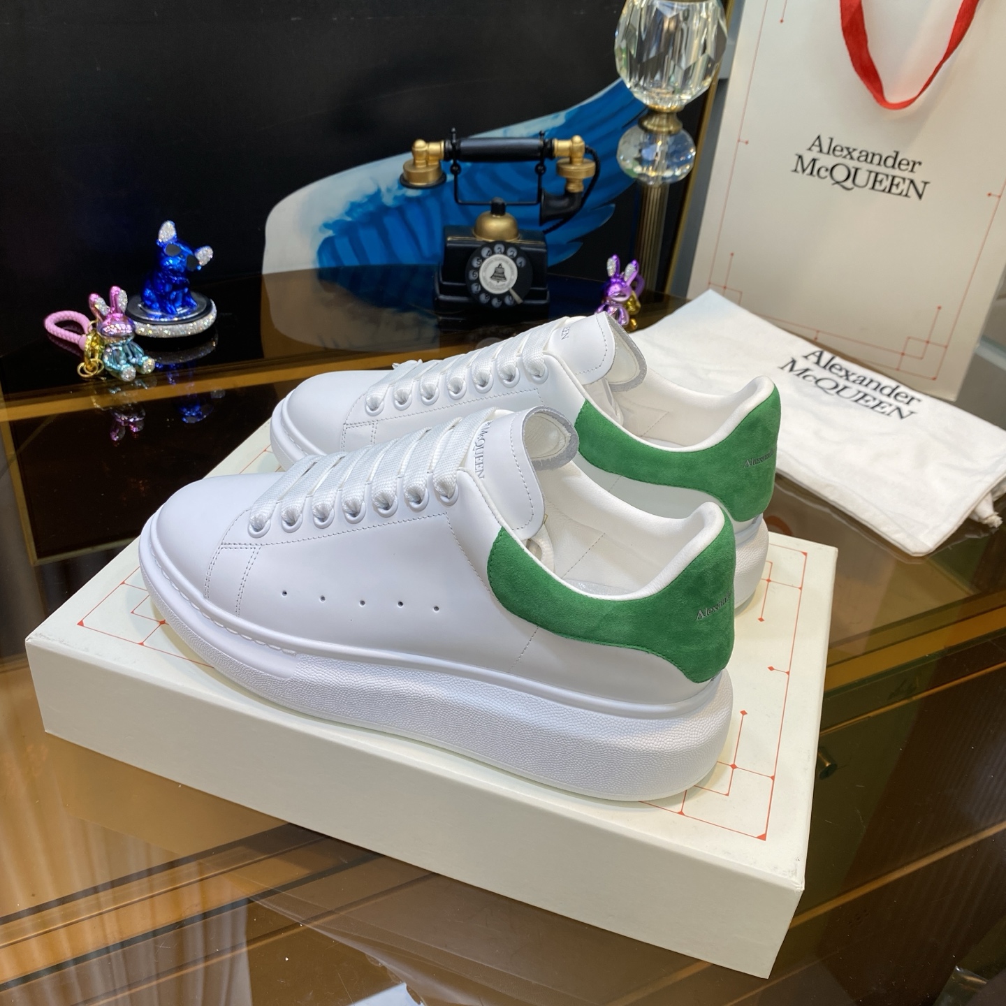 McQueen Sneaker White Green