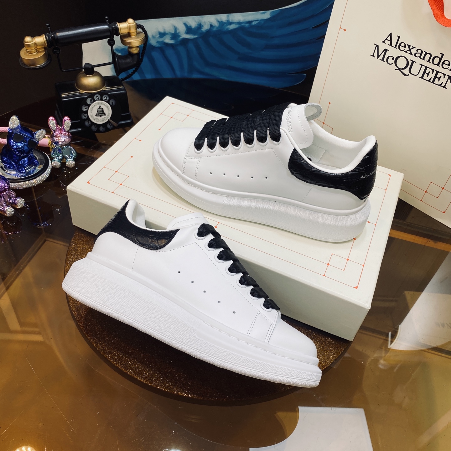 McQueen Sneakers White Black